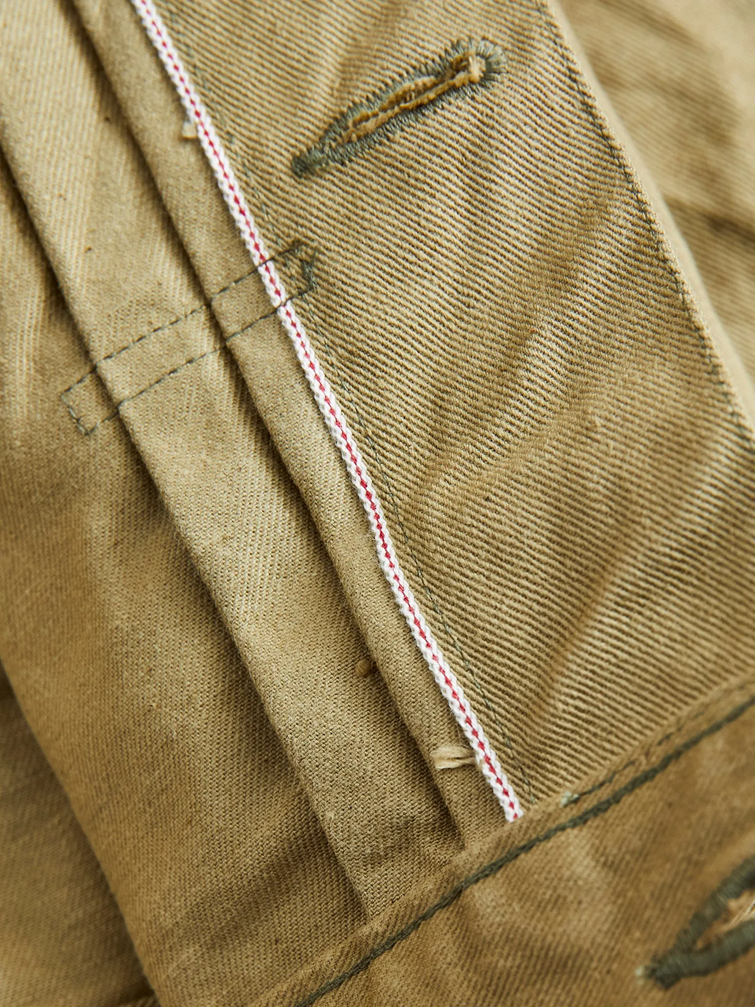 02517-BRD "British Drill" Selvedge Katsuragi Jacket in Beige