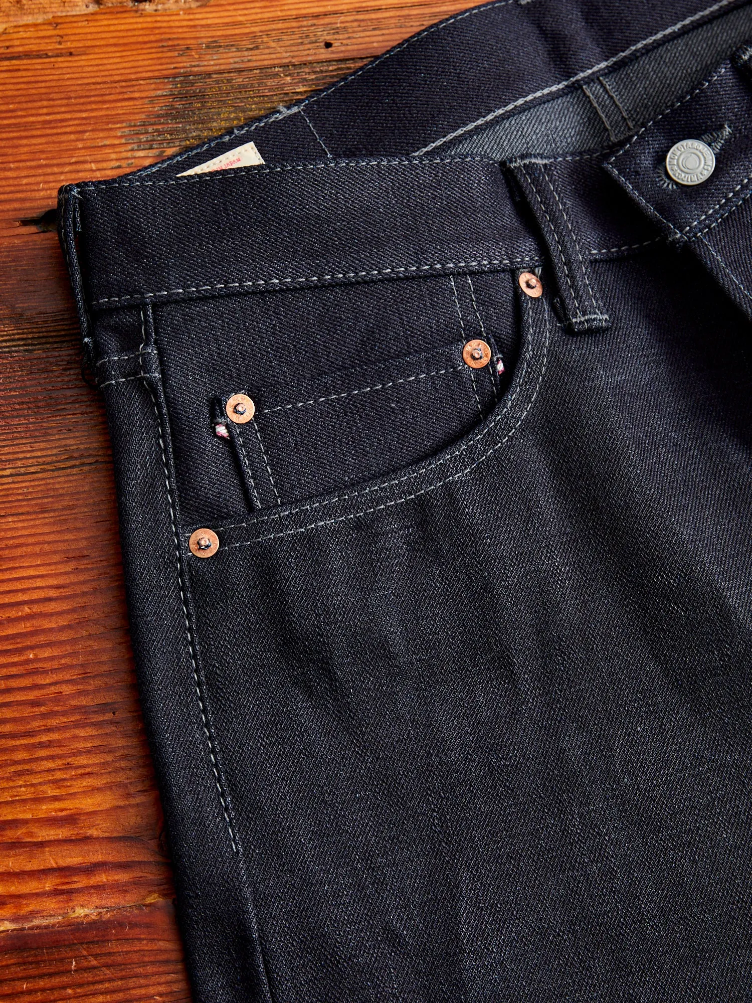 0306-52G "Indigo x Grey" 18oz Selvedge Denim - Tight Tapered Fit