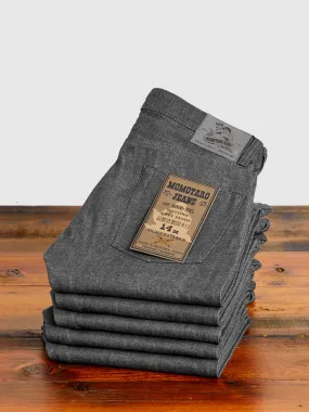 0306-70G 14oz Grey Selvedge Denim - Tight Tapered Fit