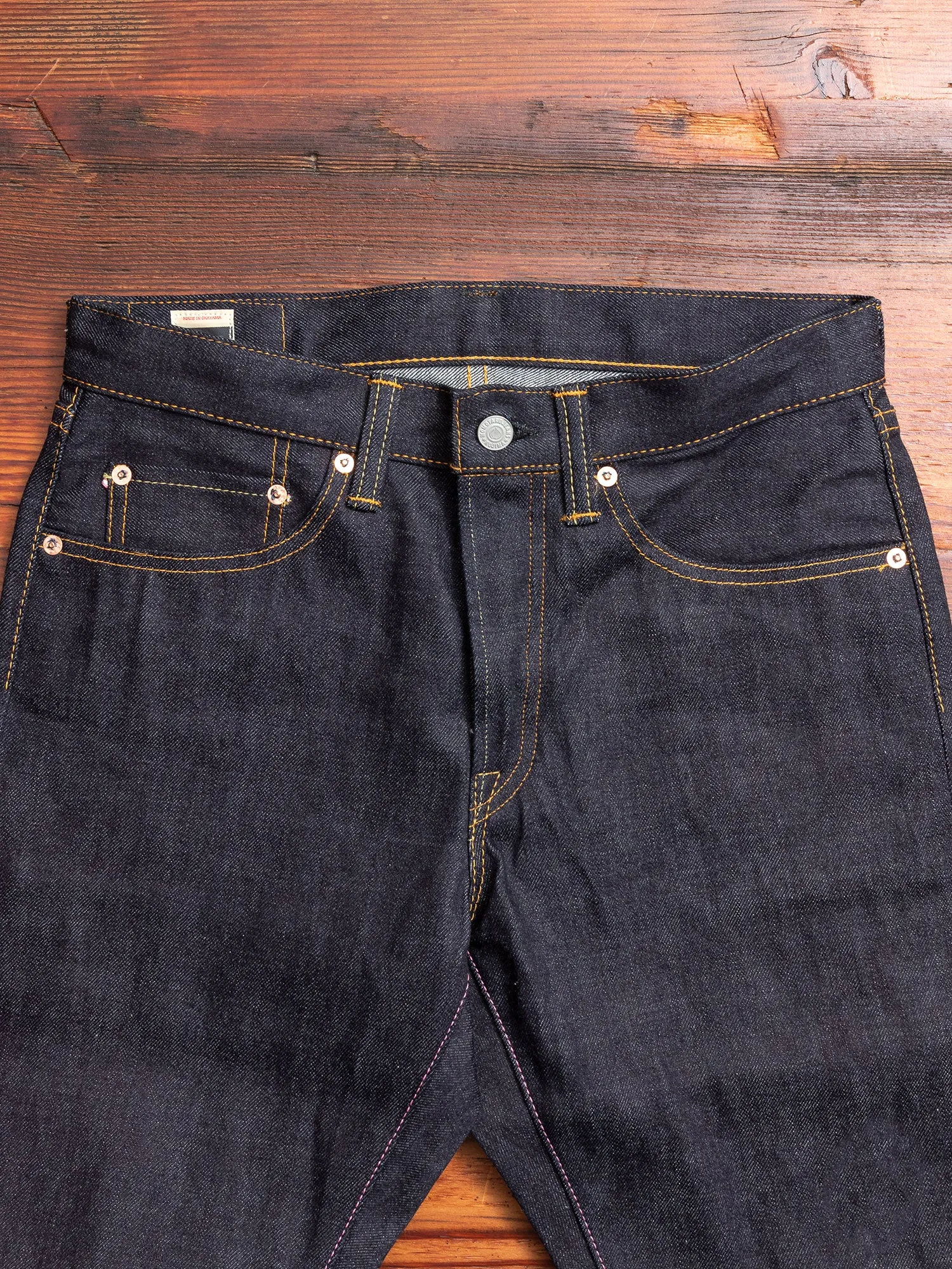 0605-12 12oz Selvedge Denim - Natural Tapered Fit