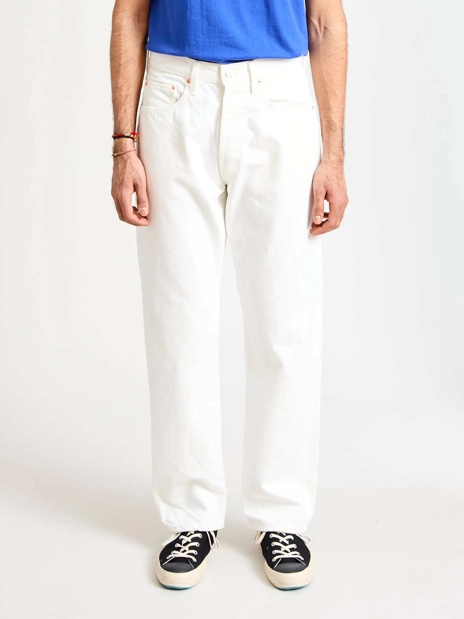 105 13.5oz White Denim - Standard Fit