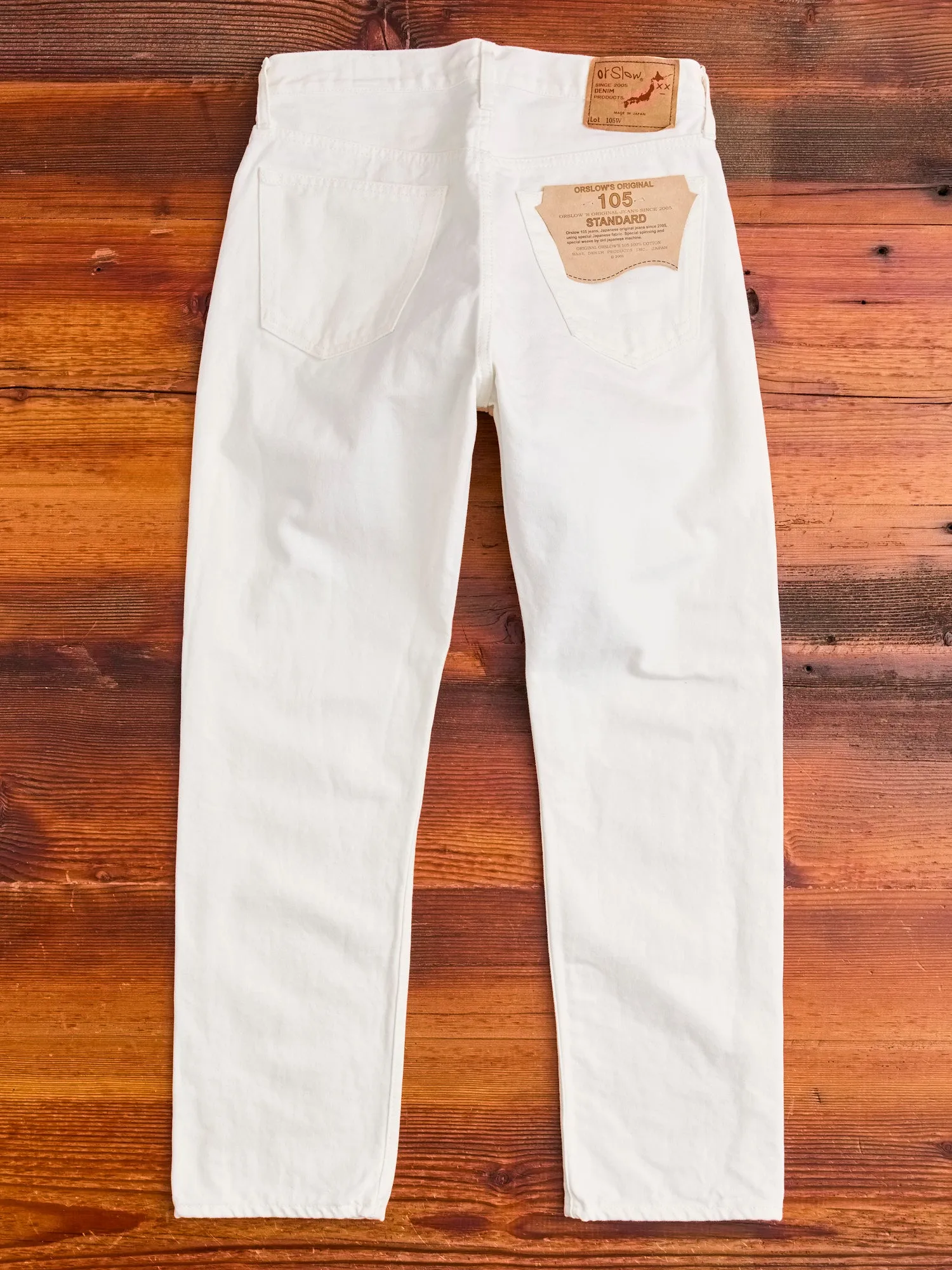 105 13.5oz White Denim - Standard Fit