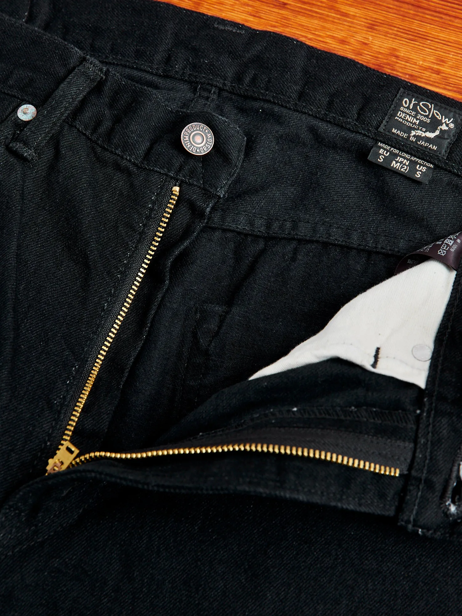 107 13.5oz Double Black Selvedge Denim - Ivy Fit