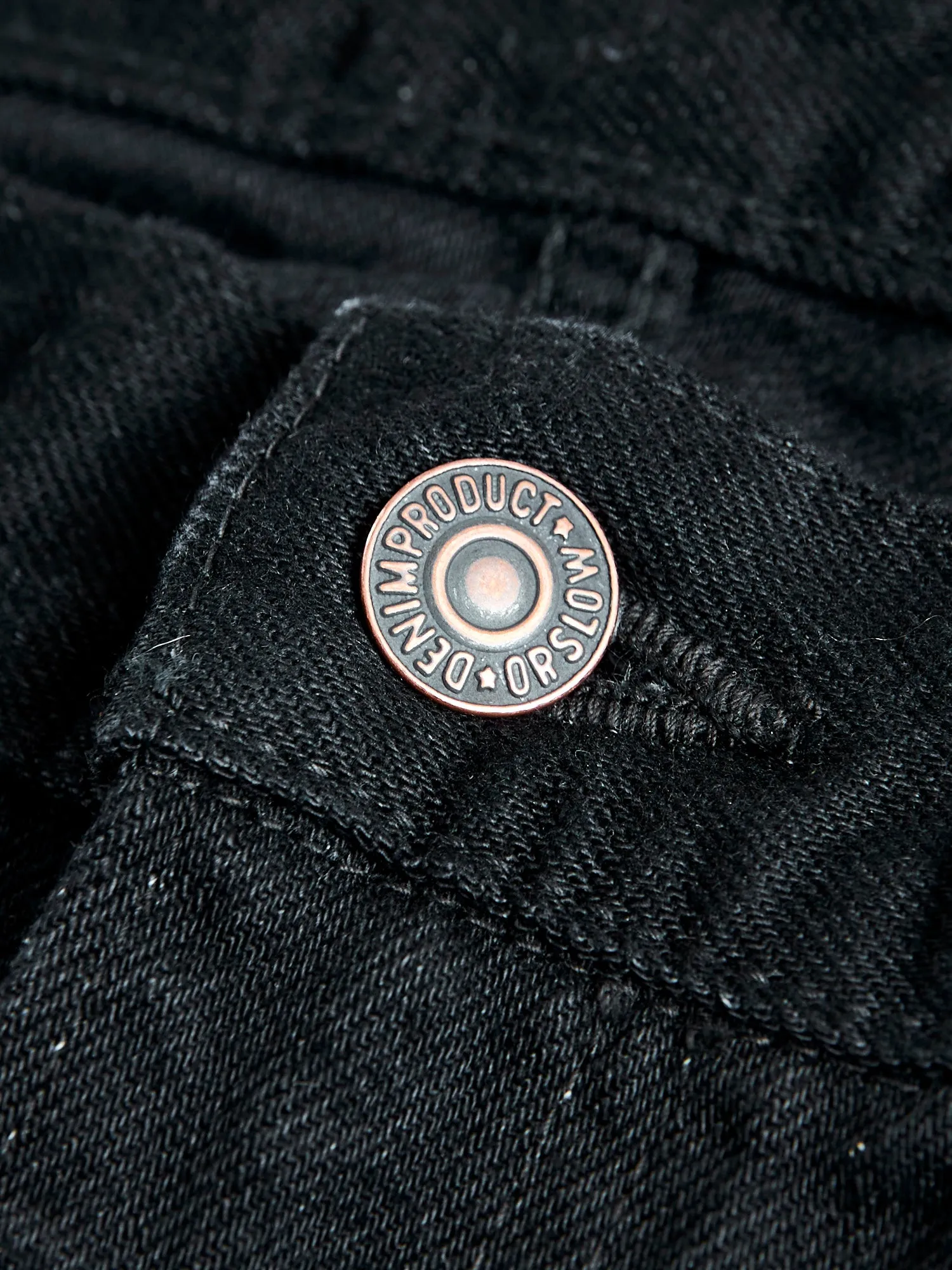 107 13.5oz Double Black Selvedge Denim - Ivy Fit