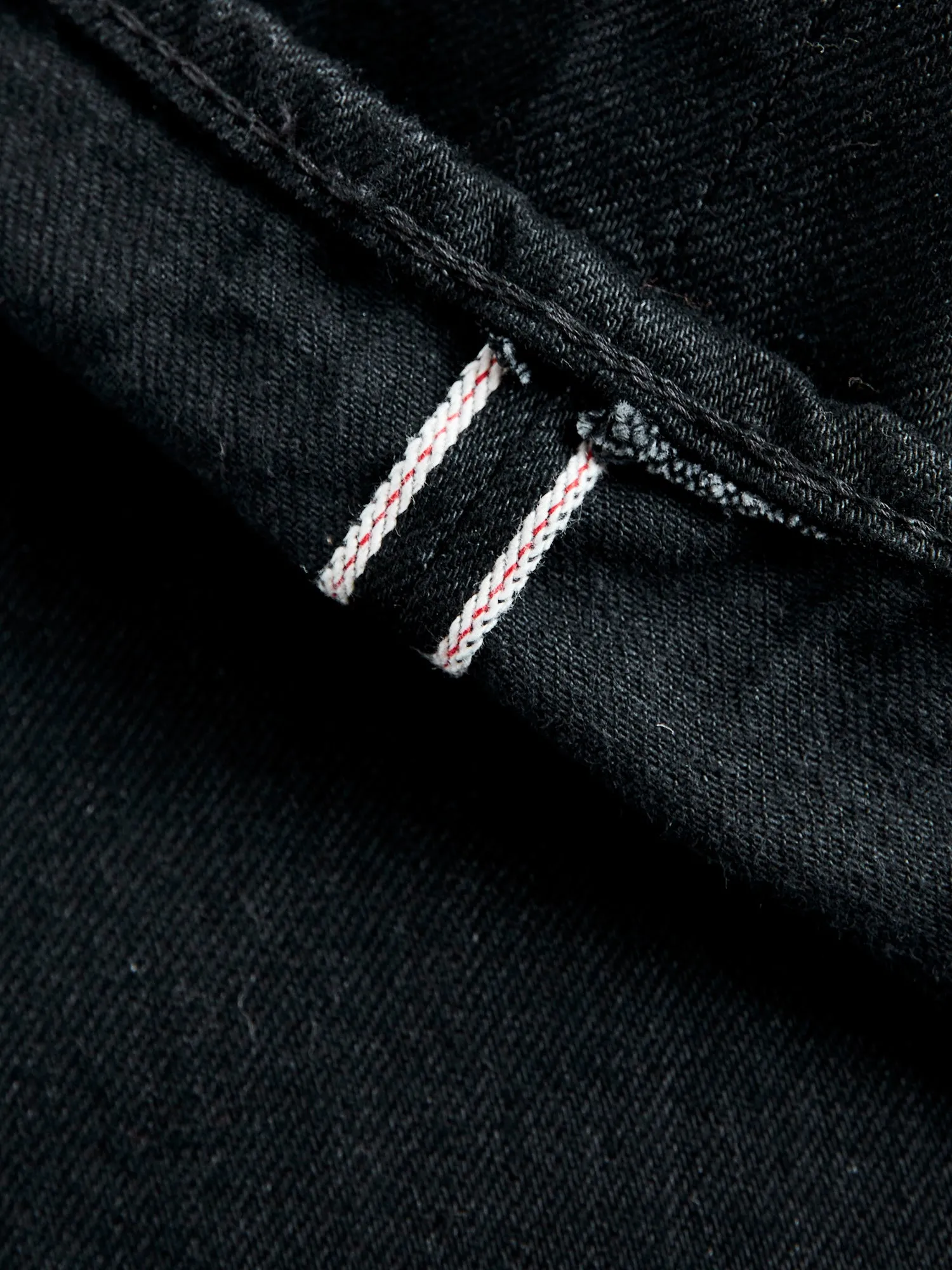 107 13.5oz Double Black Selvedge Denim - Ivy Fit