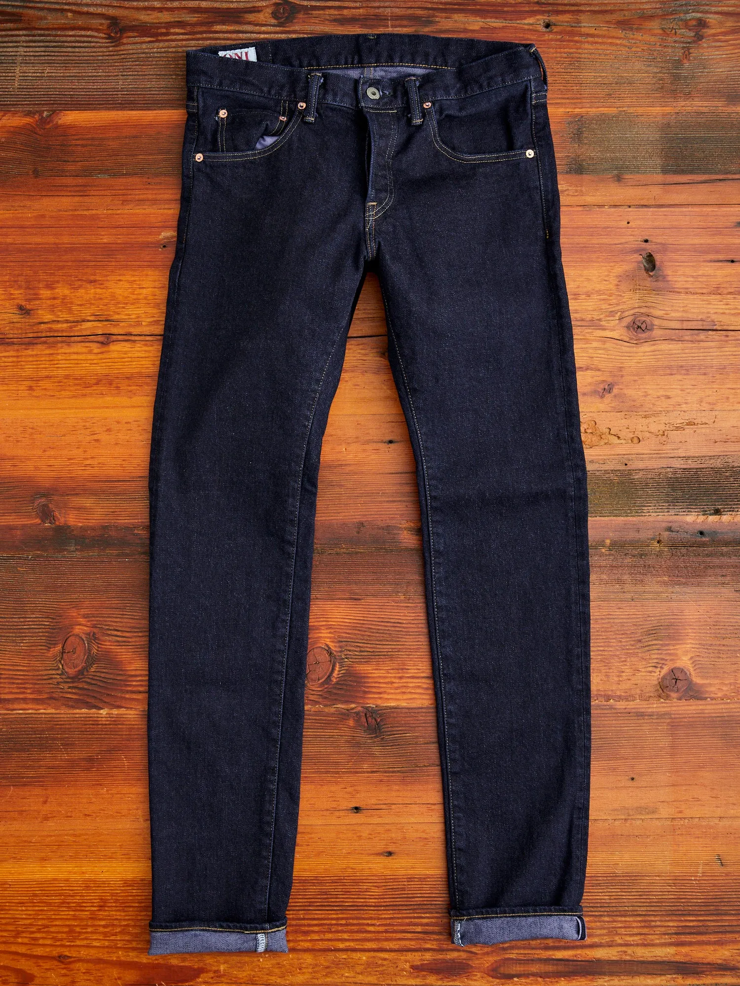 122S-VIOLET "Violet Weft Stretch" 15oz Stretch Selvedge Denim - Relaxed Tapered Fit