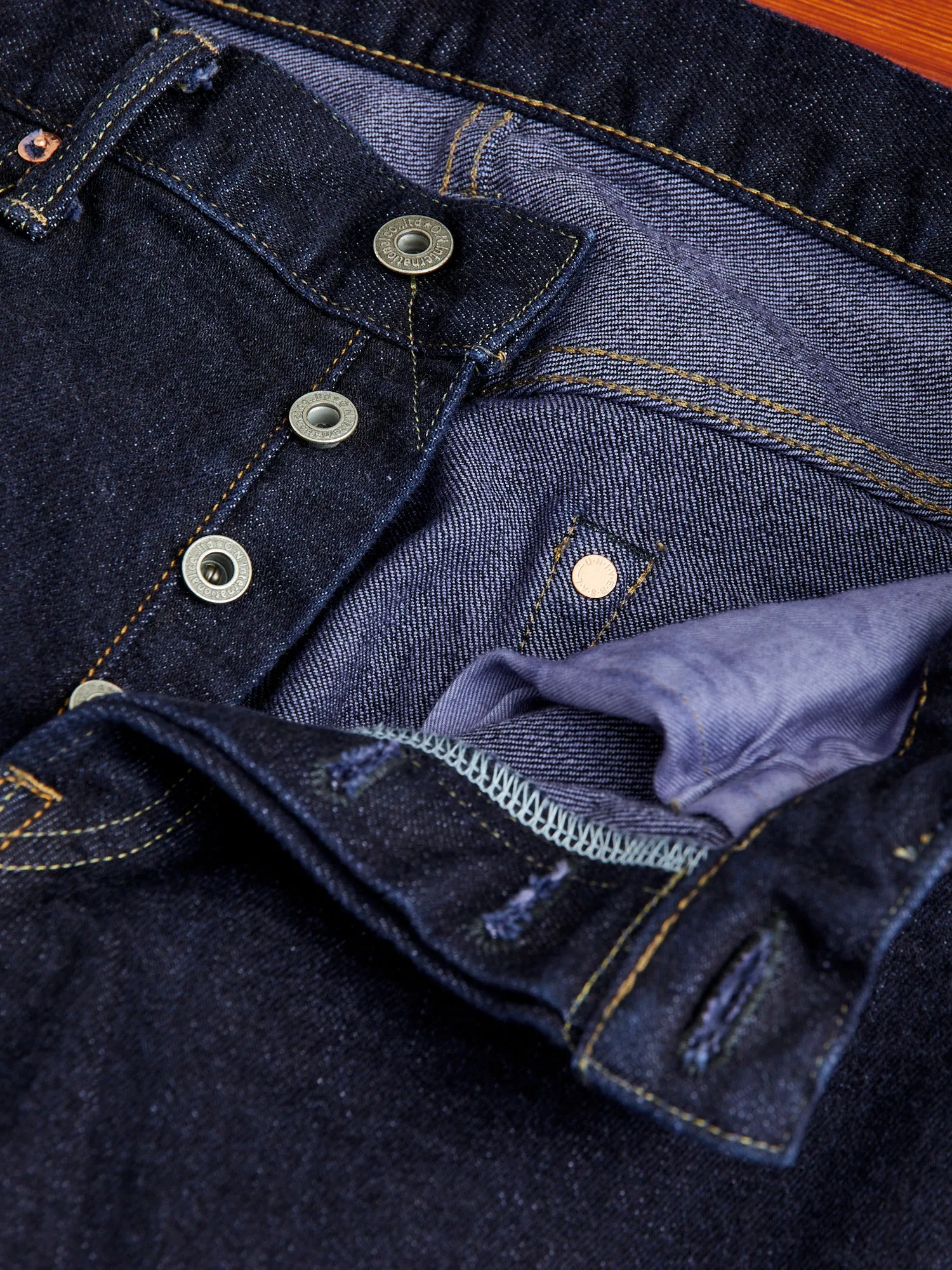 122S-VIOLET "Violet Weft Stretch" 15oz Stretch Selvedge Denim - Relaxed Tapered Fit