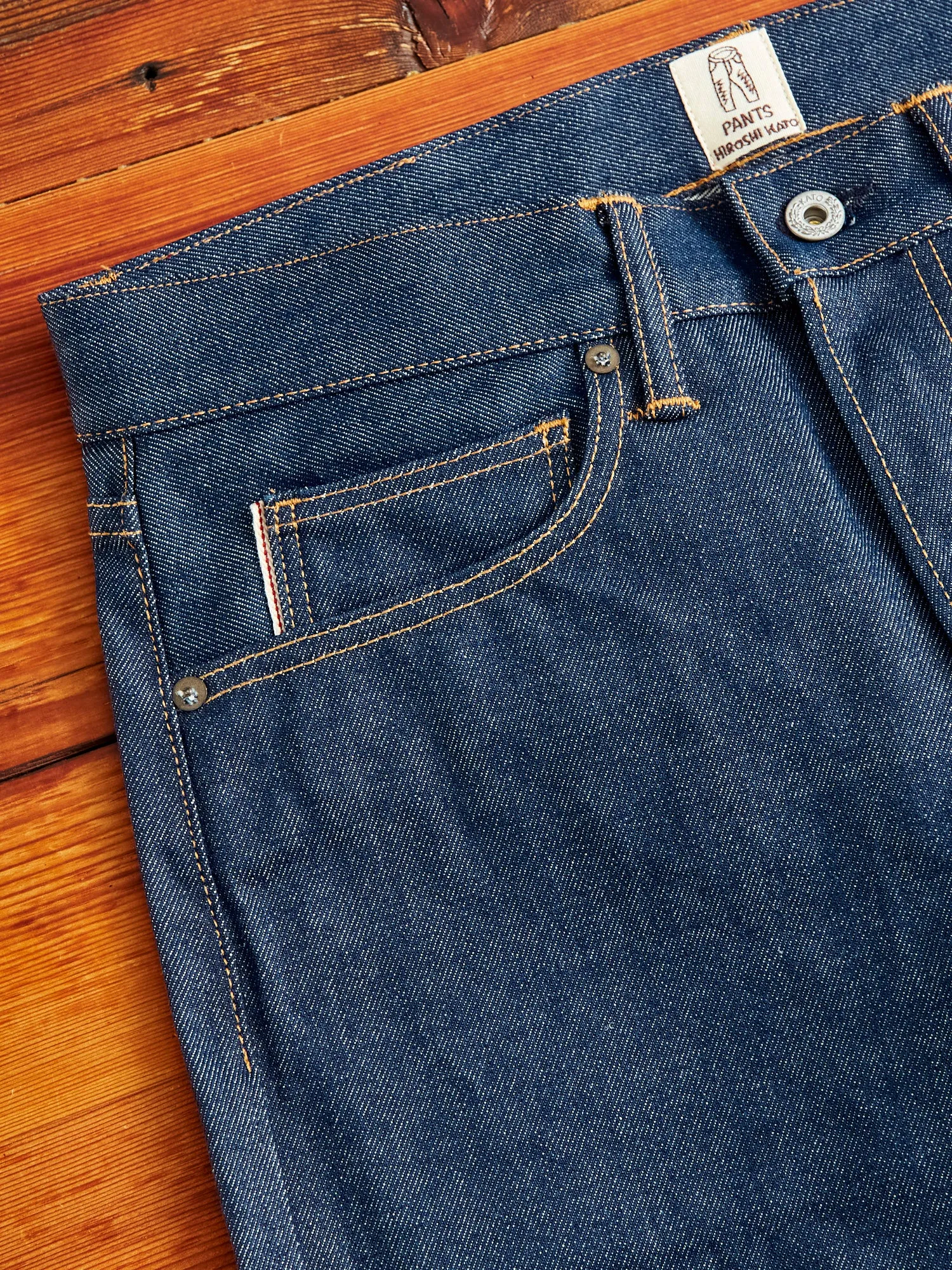 12.5oz Natural Slub Selvedge Denim - Pen Slim