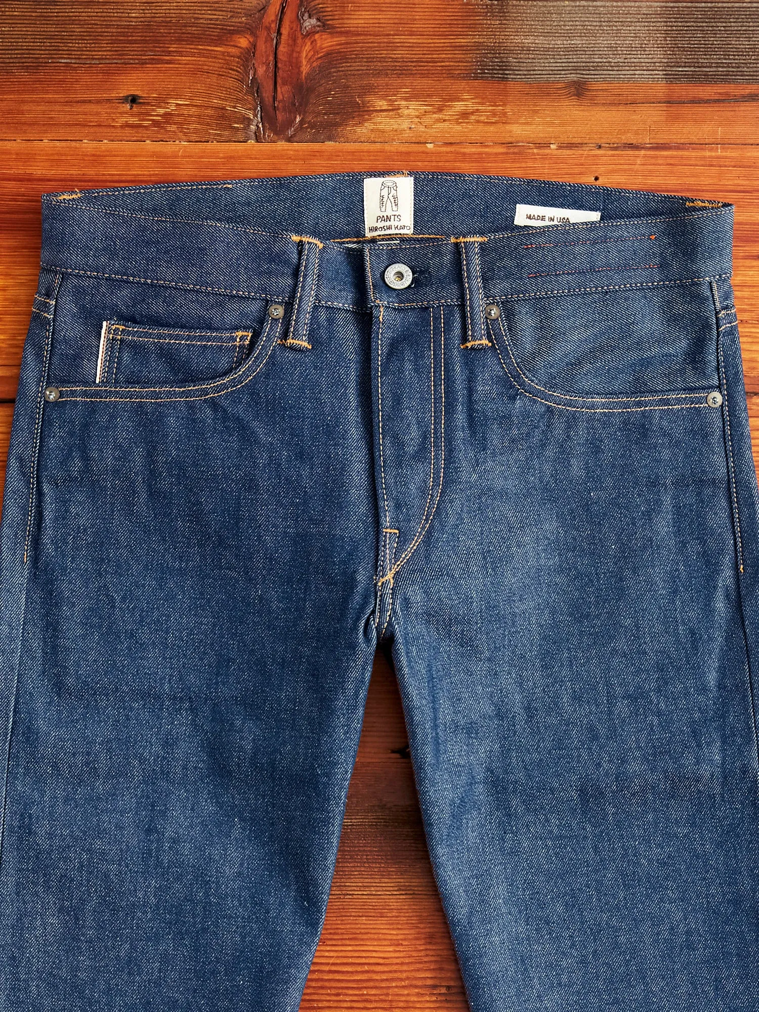 12.5oz Natural Slub Selvedge Denim - Pen Slim