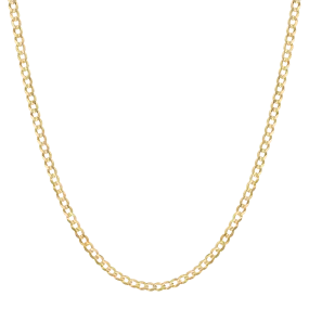 14K Diamond Cut Cuban Link Chain Necklace