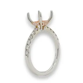 14K W Gold 0.38ctw H/SI2 Diamond Mounting