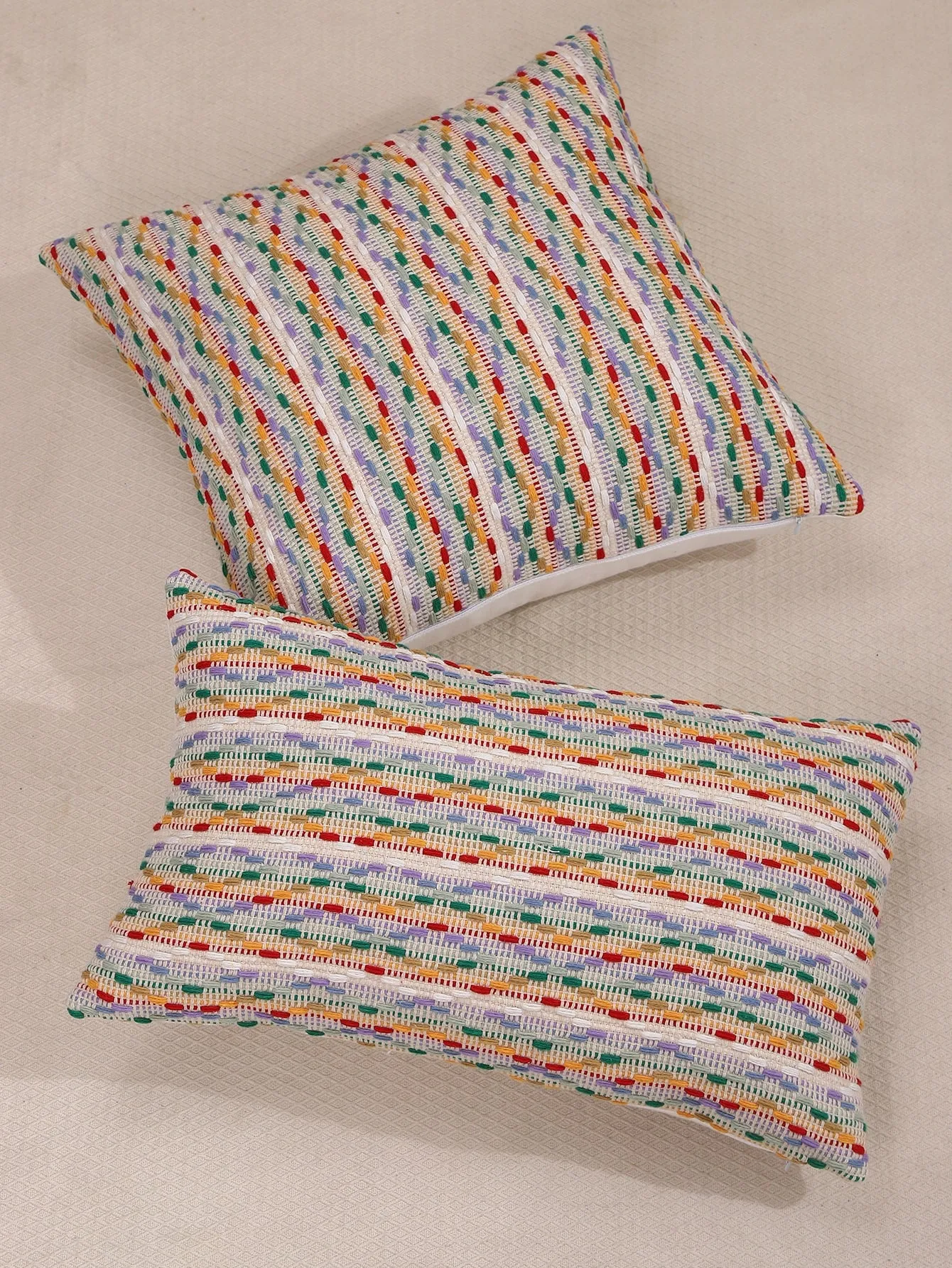 1pc Jacquard Cushion Cover Without Filler