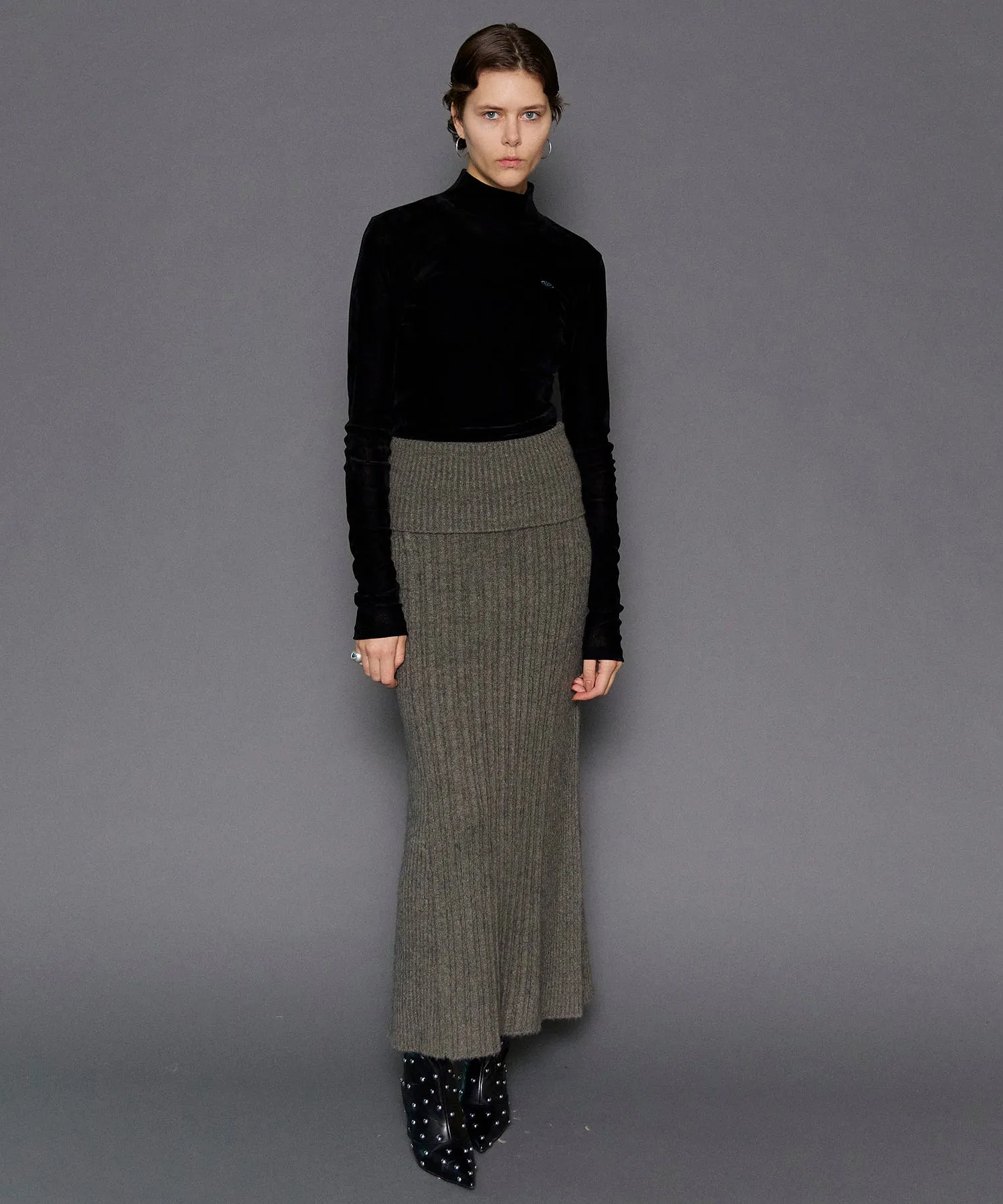 【24WINTER PRE-ORDER】Knit Maxi Length Skirt