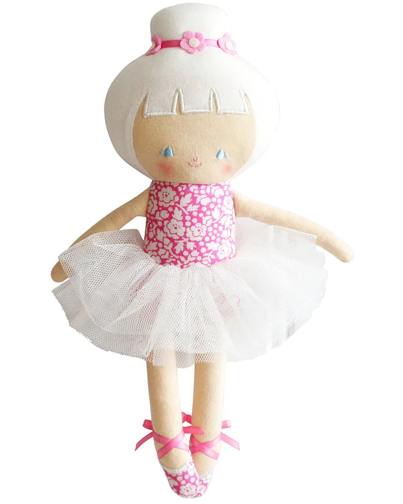 Alimrose Baby Ballerina Plush Doll 25cm - Fuchsia Pink