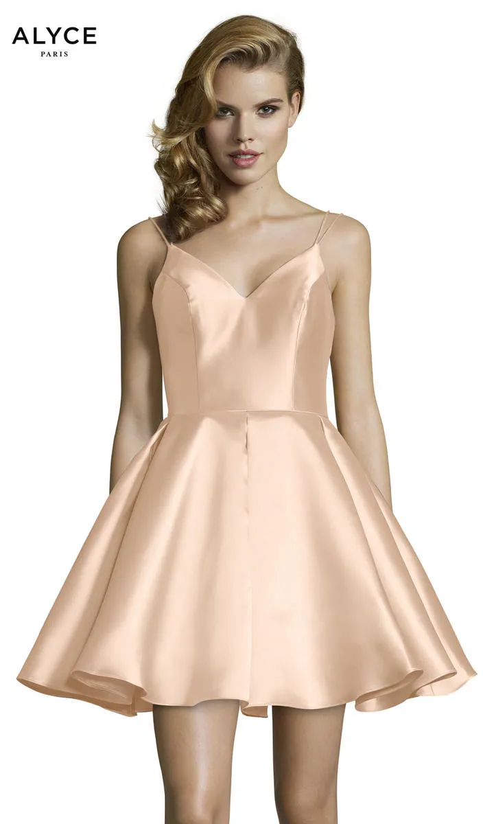 Alyce Paris A-Line Homecoming Dress 3764