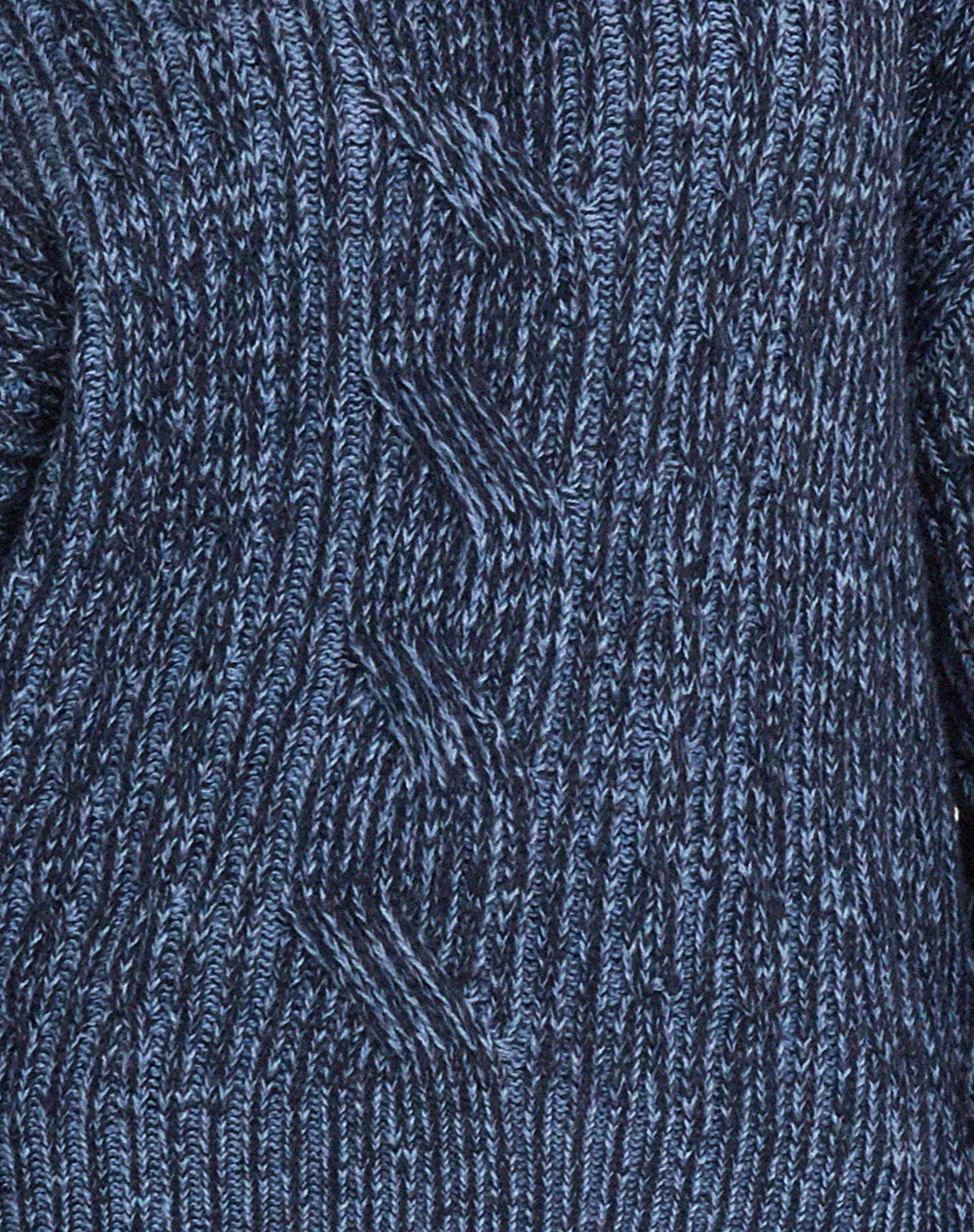 Amieta Knitted Jumper in Two Tone Blue