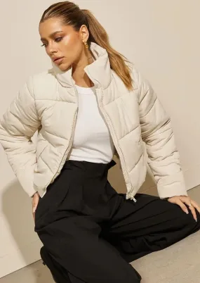 Amore Puffer Jacket in Oyster