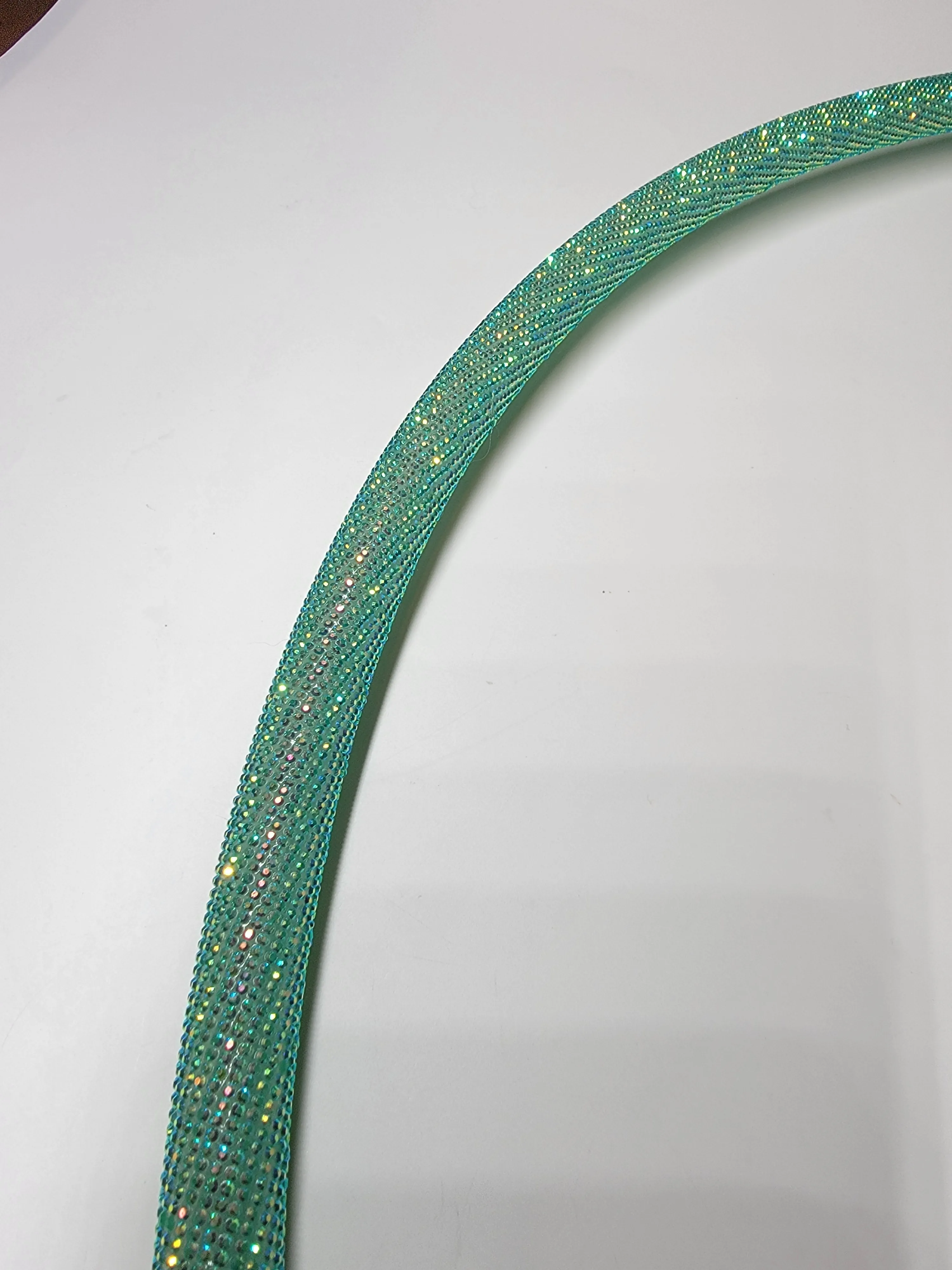 Aquamarine Diamond Taped Hoop