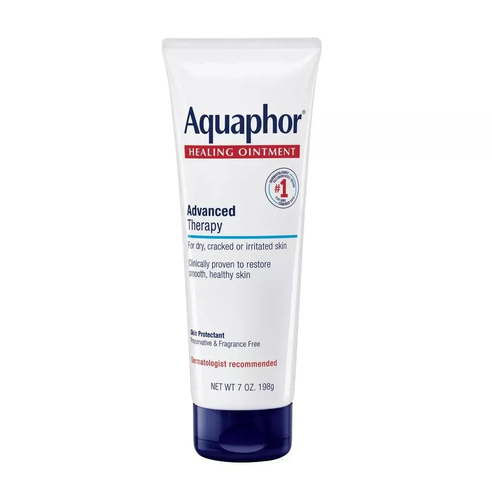 Aquaphor Healing Ointment Skin Protectant and Moisturizer for Dry and Cracked Skin Unscented - 7 Oz