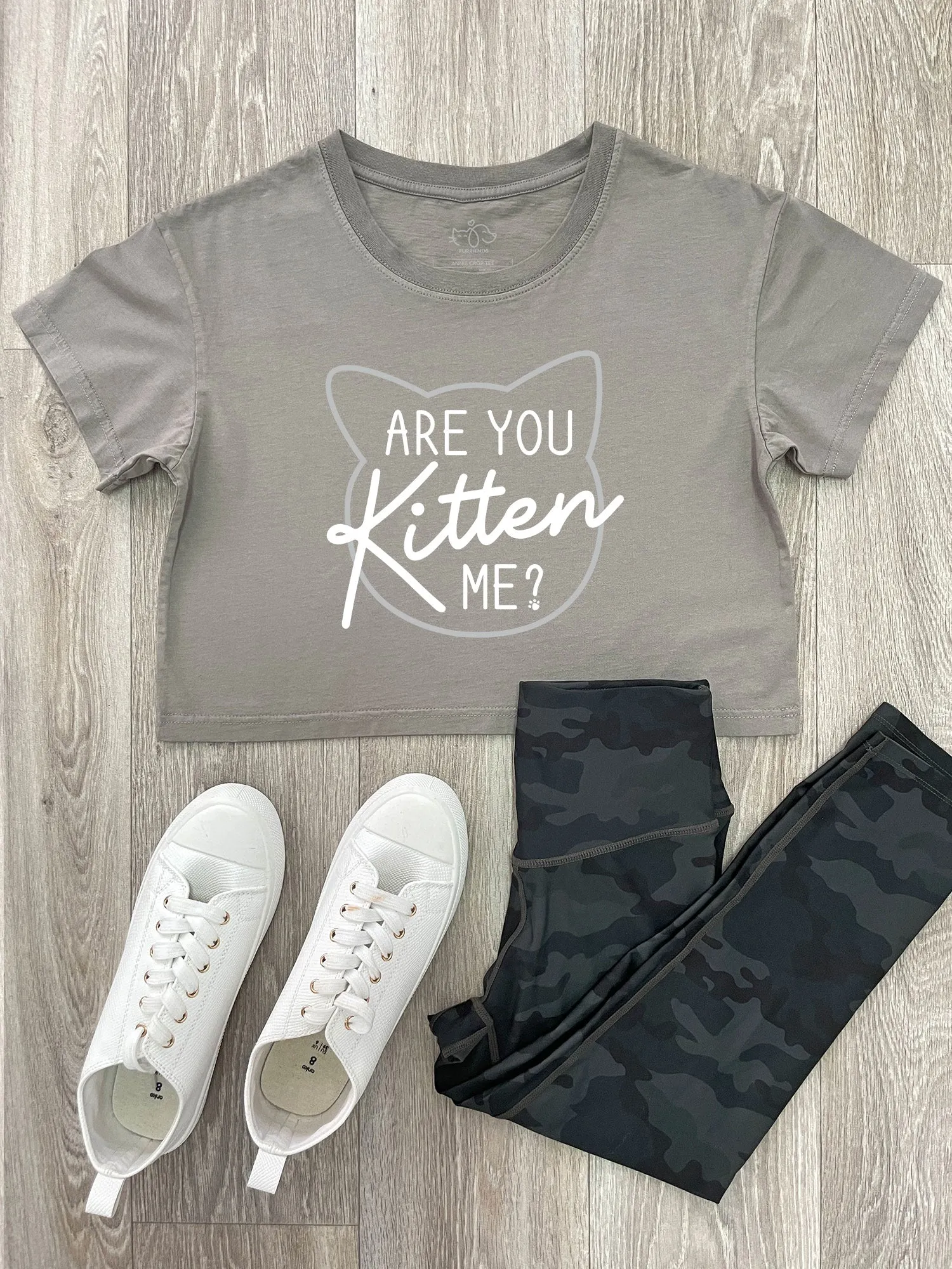 Are You Kitten Me? Annie Crop Tee