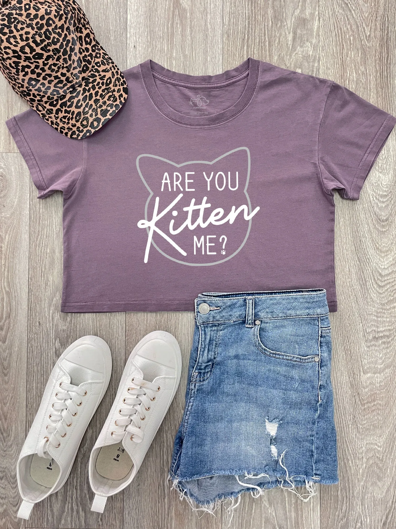 Are You Kitten Me? Annie Crop Tee