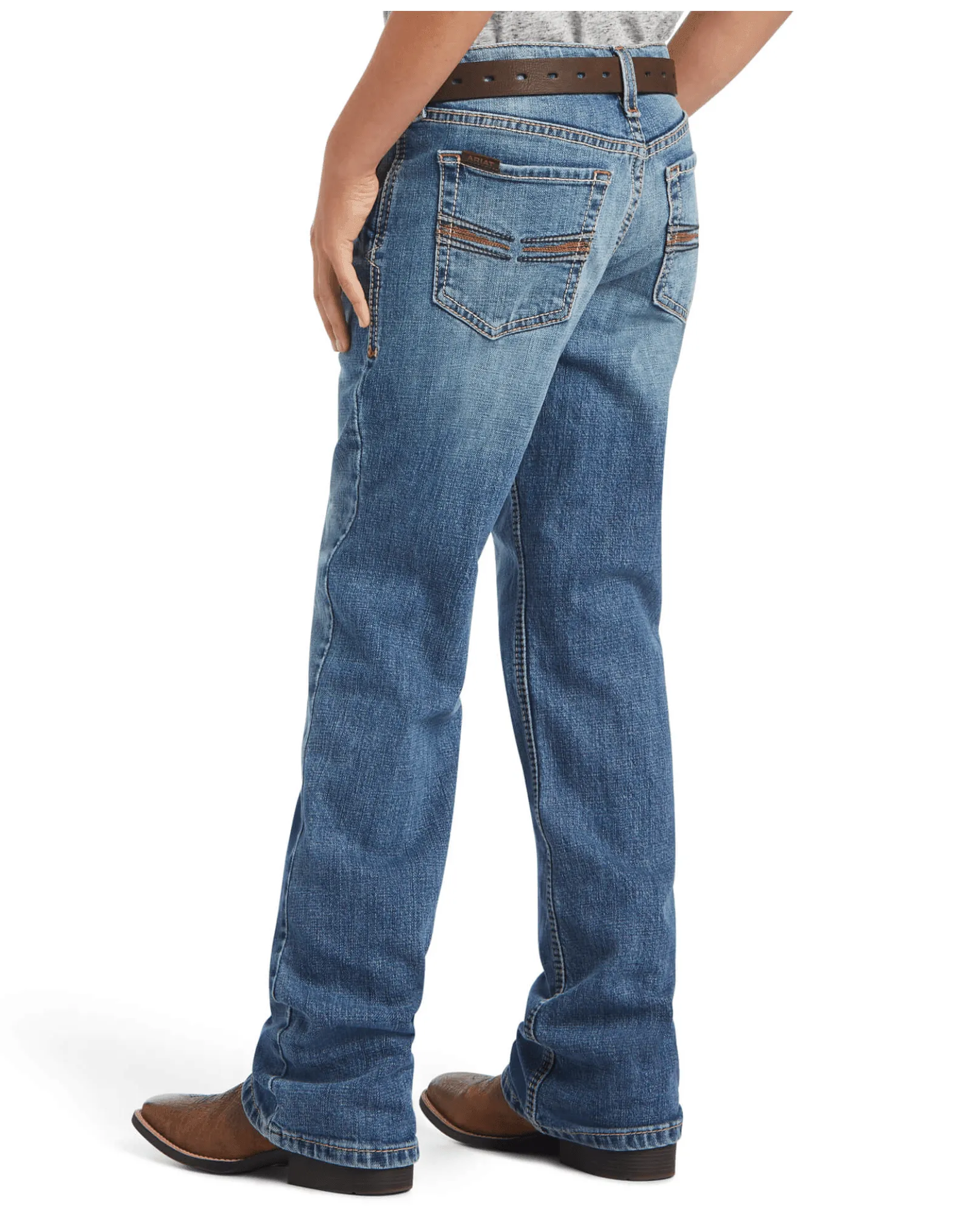 Ariat Boy's B4 Relaxed Fit Merrick Boot Cut Jeans 10040501