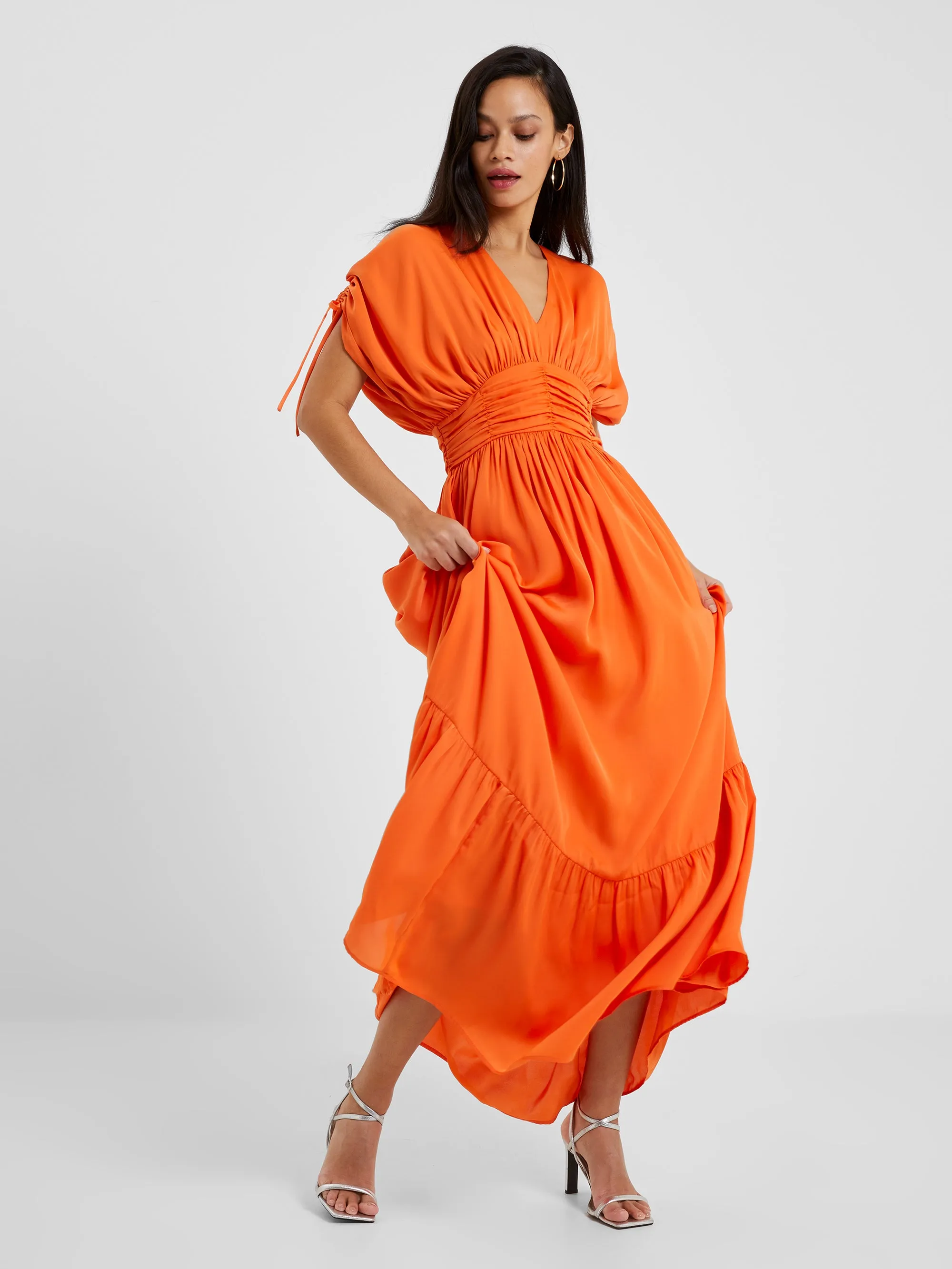 Audrey Satin Maxi Dress