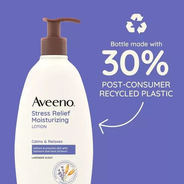 Aveeno Stress Relief Moisturizing Body Lotion with Lavender Scent - 12oz