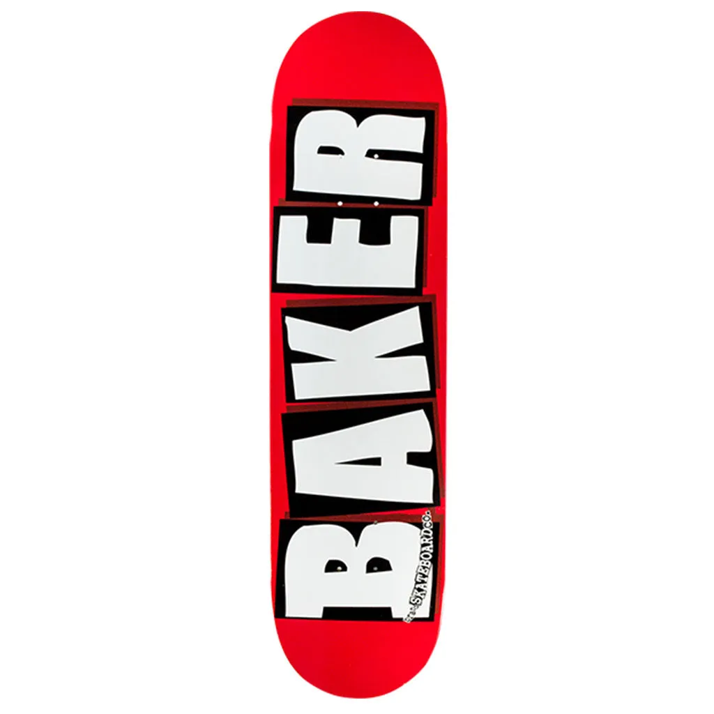 Baker Brand Logo Deck-8.12 Red/White