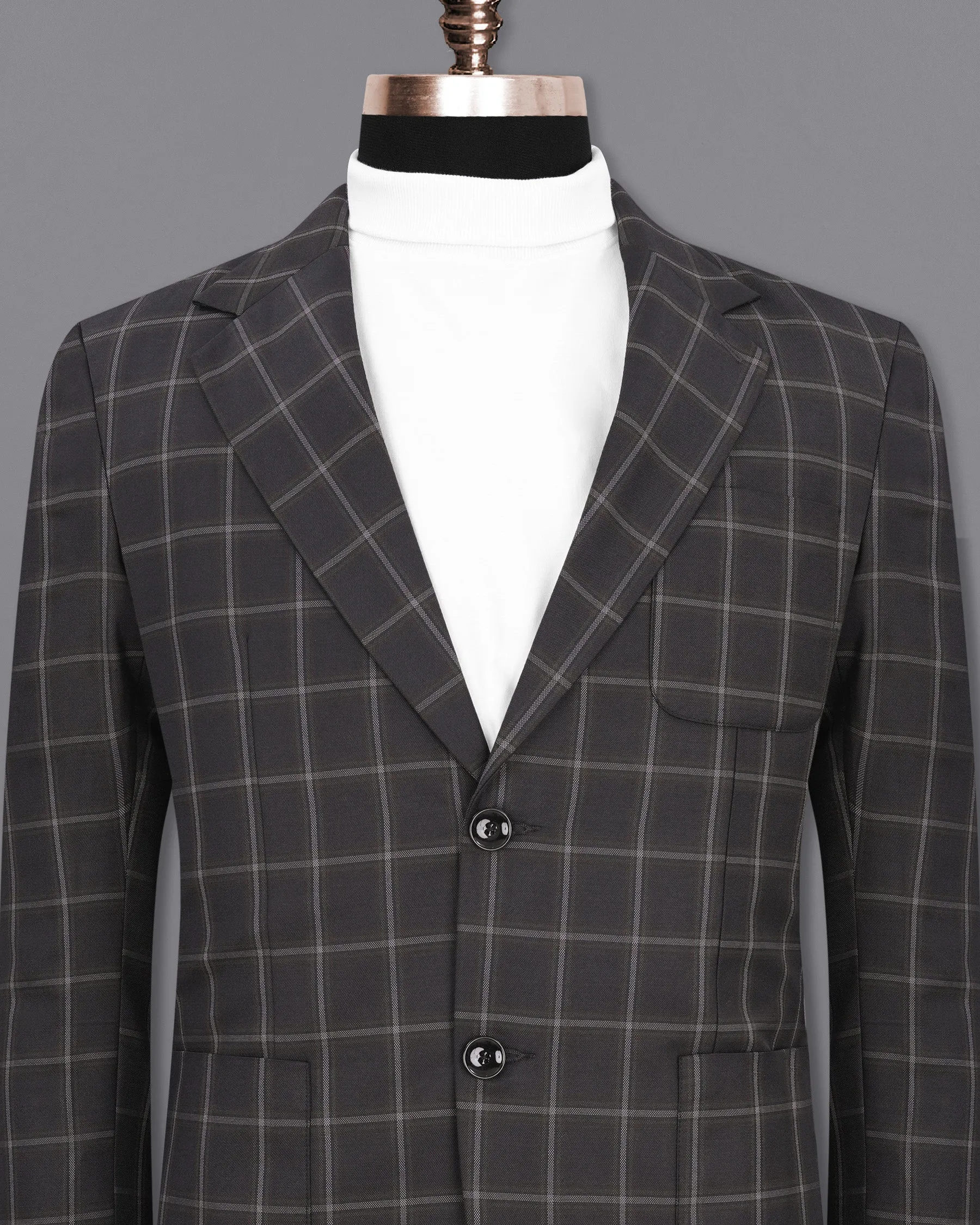 Baltic Sea Windowpane Blazer