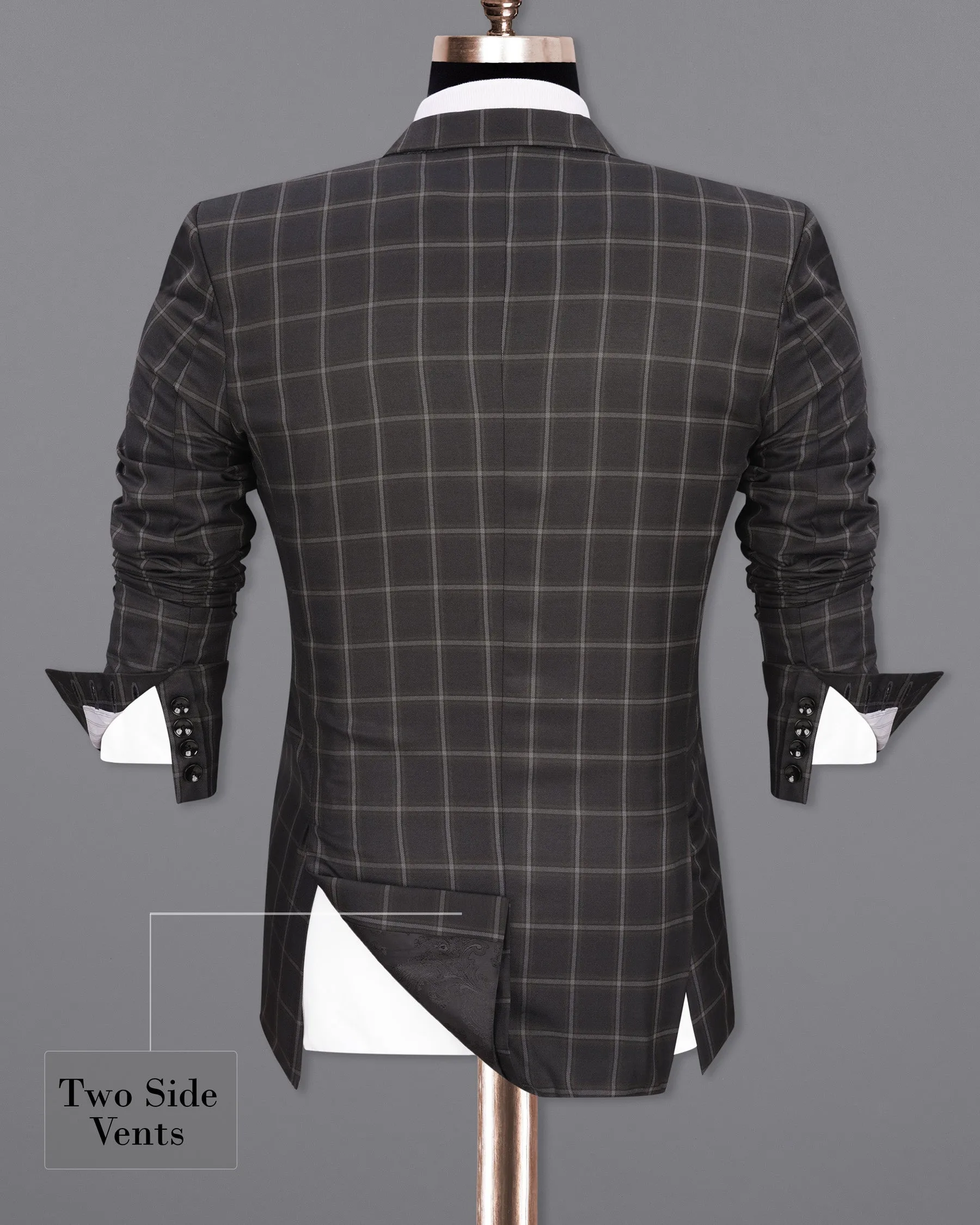 Baltic Sea Windowpane Blazer