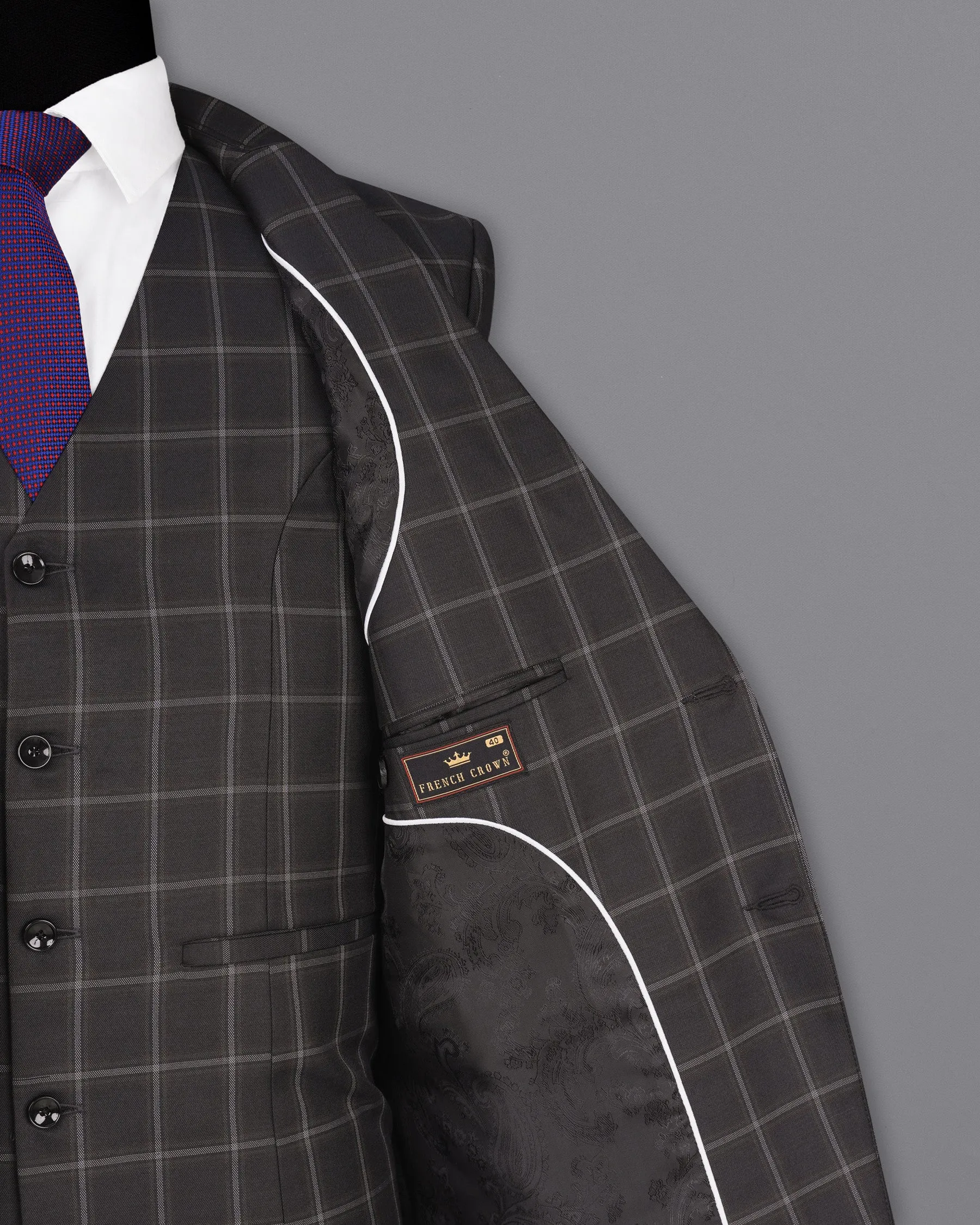 Baltic Sea Windowpane Blazer