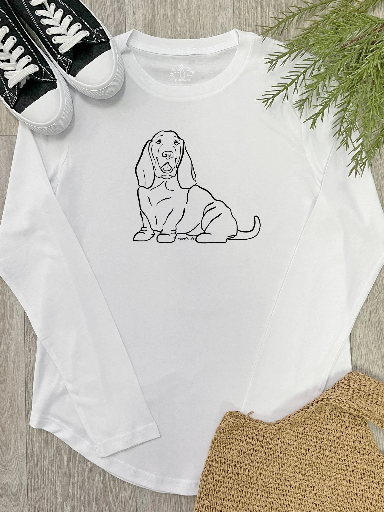 Basset Hound Olivia Long Sleeve Tee