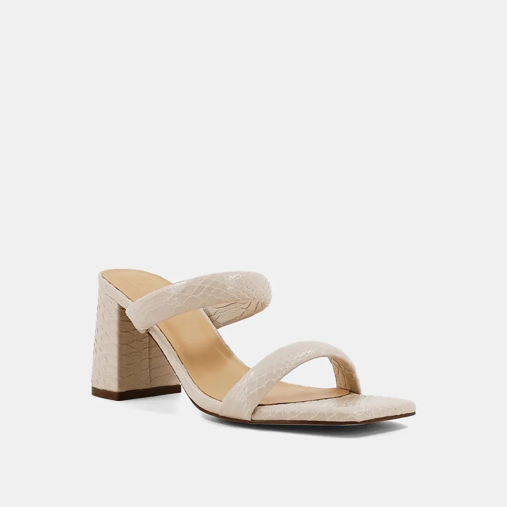 Beige Snake Farah Heel