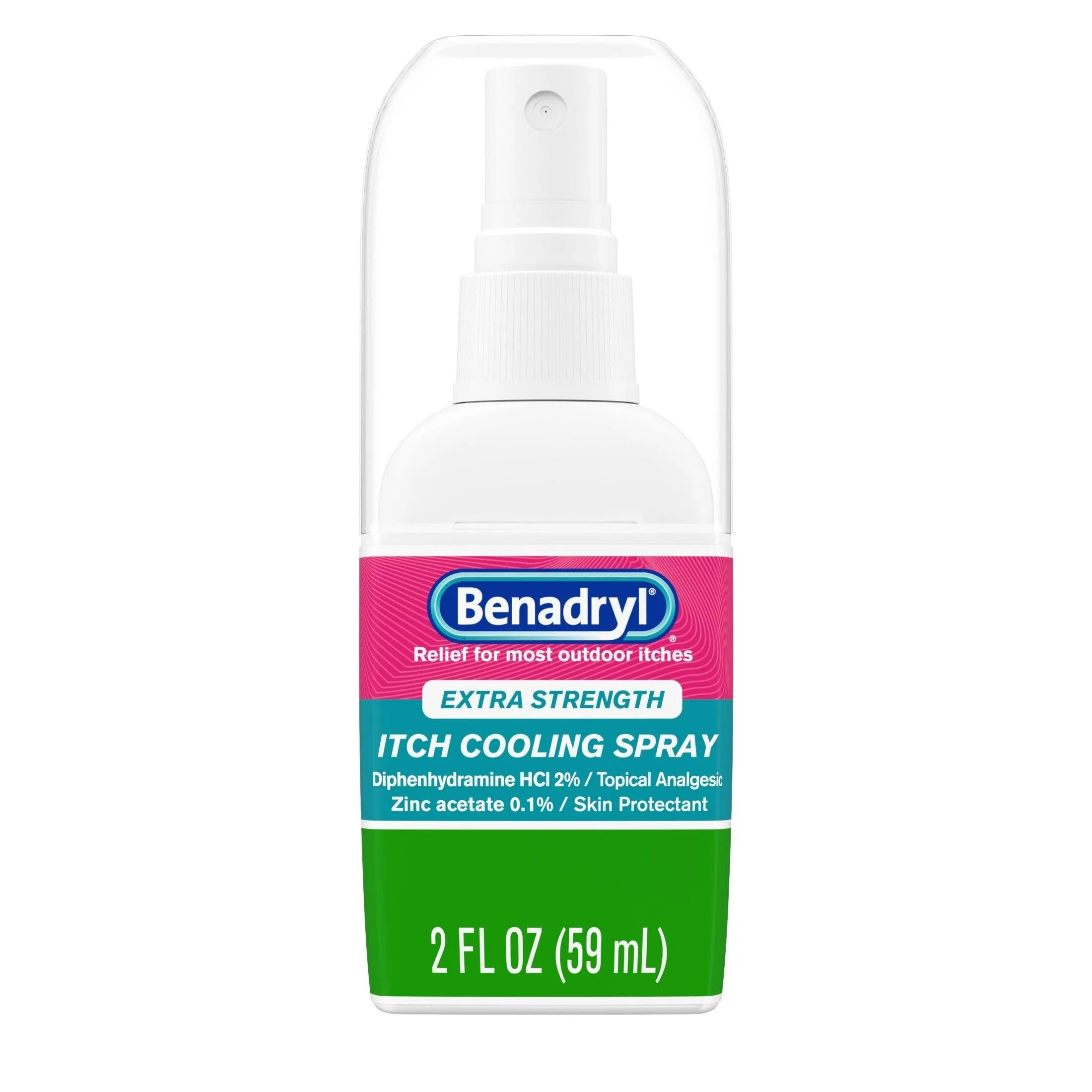 Benadryl Extra Strength Itch Cooling Spray for Skin Itch & Rash Relief Travel Size - 2 fl oz