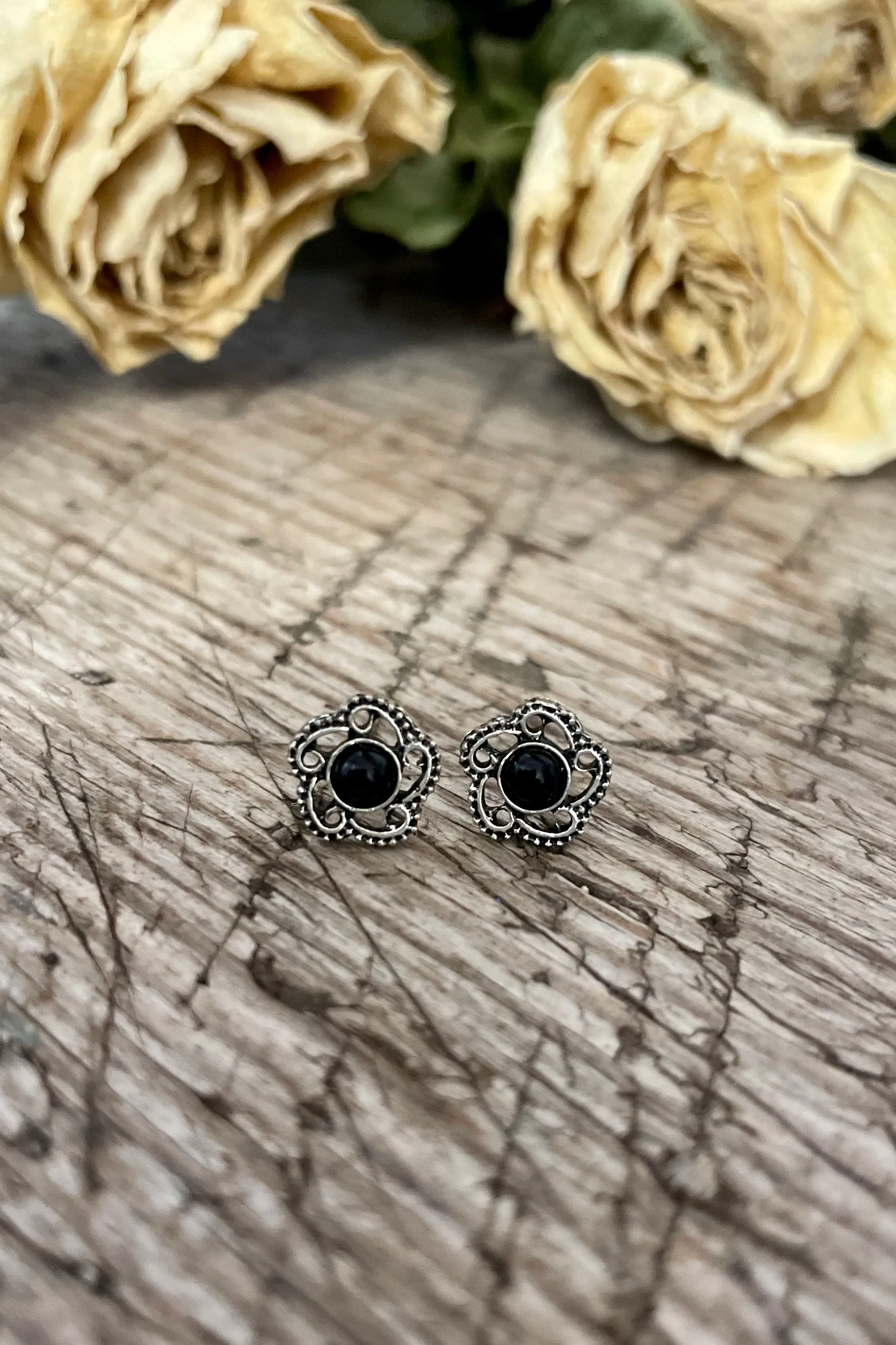 Black Bindi Studs