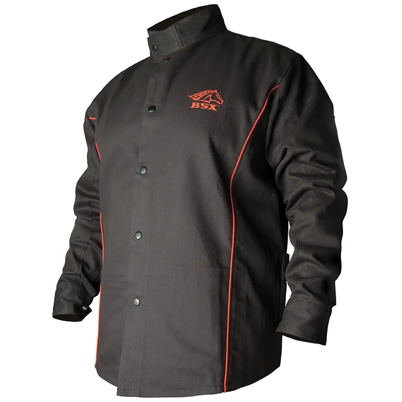 Black Stallion Contoured FR Cotton Welding Jacket - B9C