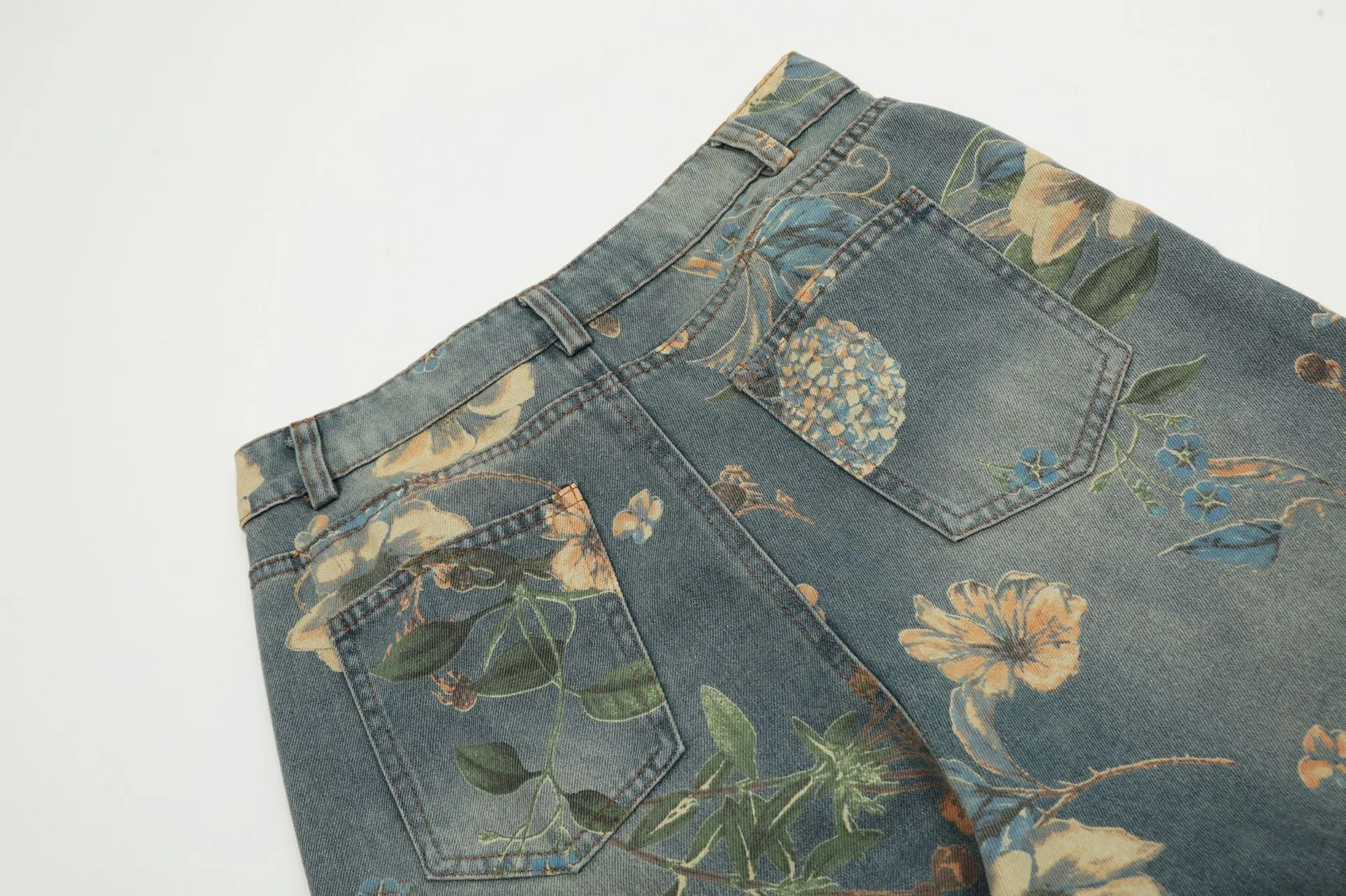 Blossom | Floral Print Baggy Jeans