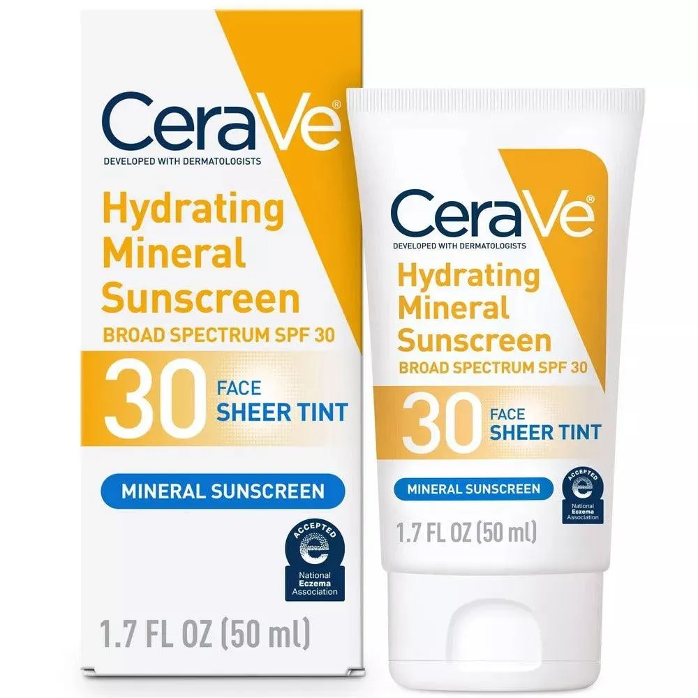 CeraVe Mineral Tinted Face Sunscreen SPF 30 - 1.7 oz.