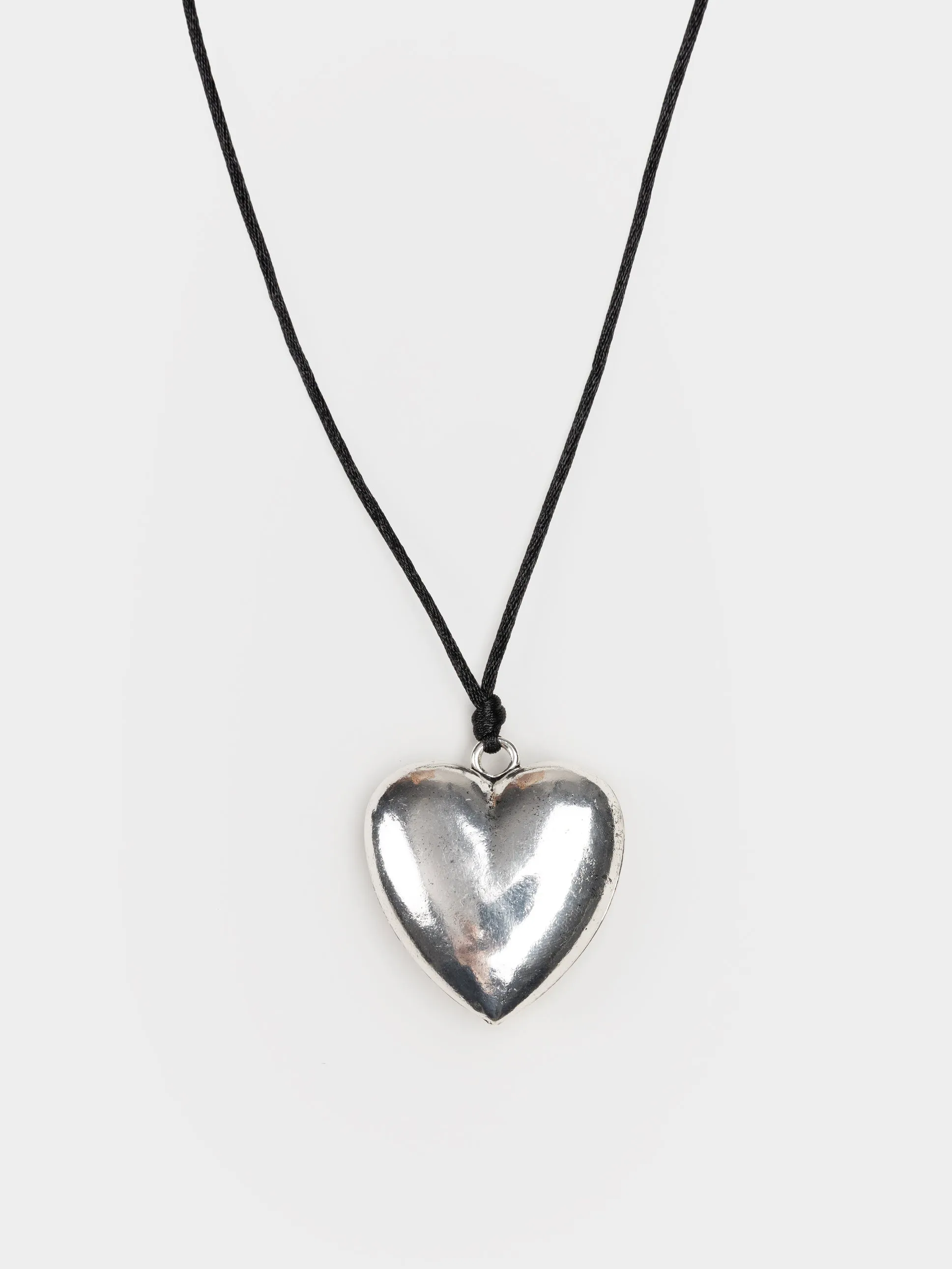 Chunky Heart Pendant Necklace