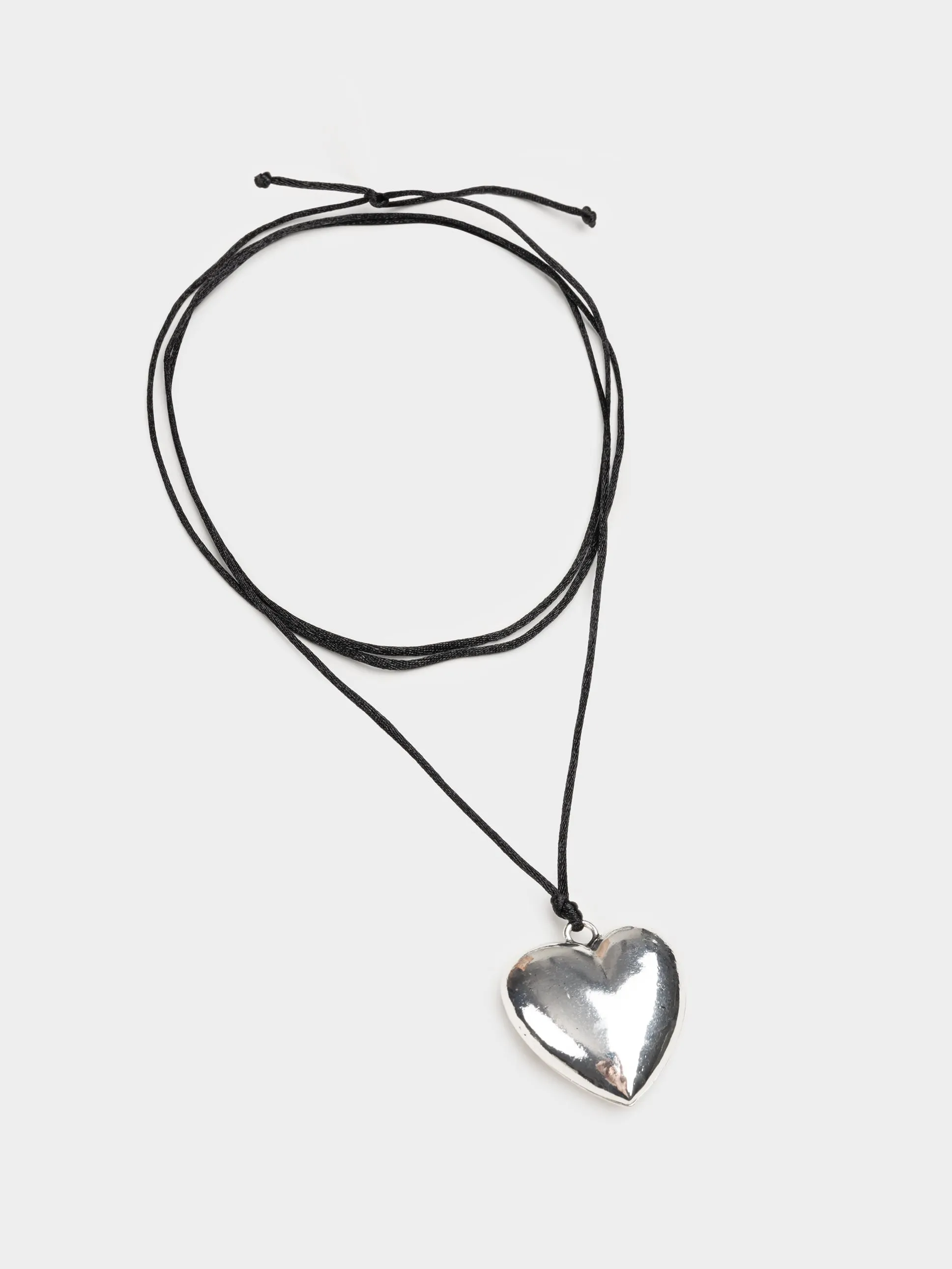 Chunky Heart Pendant Necklace