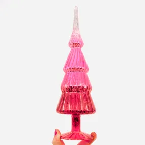 Color Fade Glass Metallic Tree 11, Pink