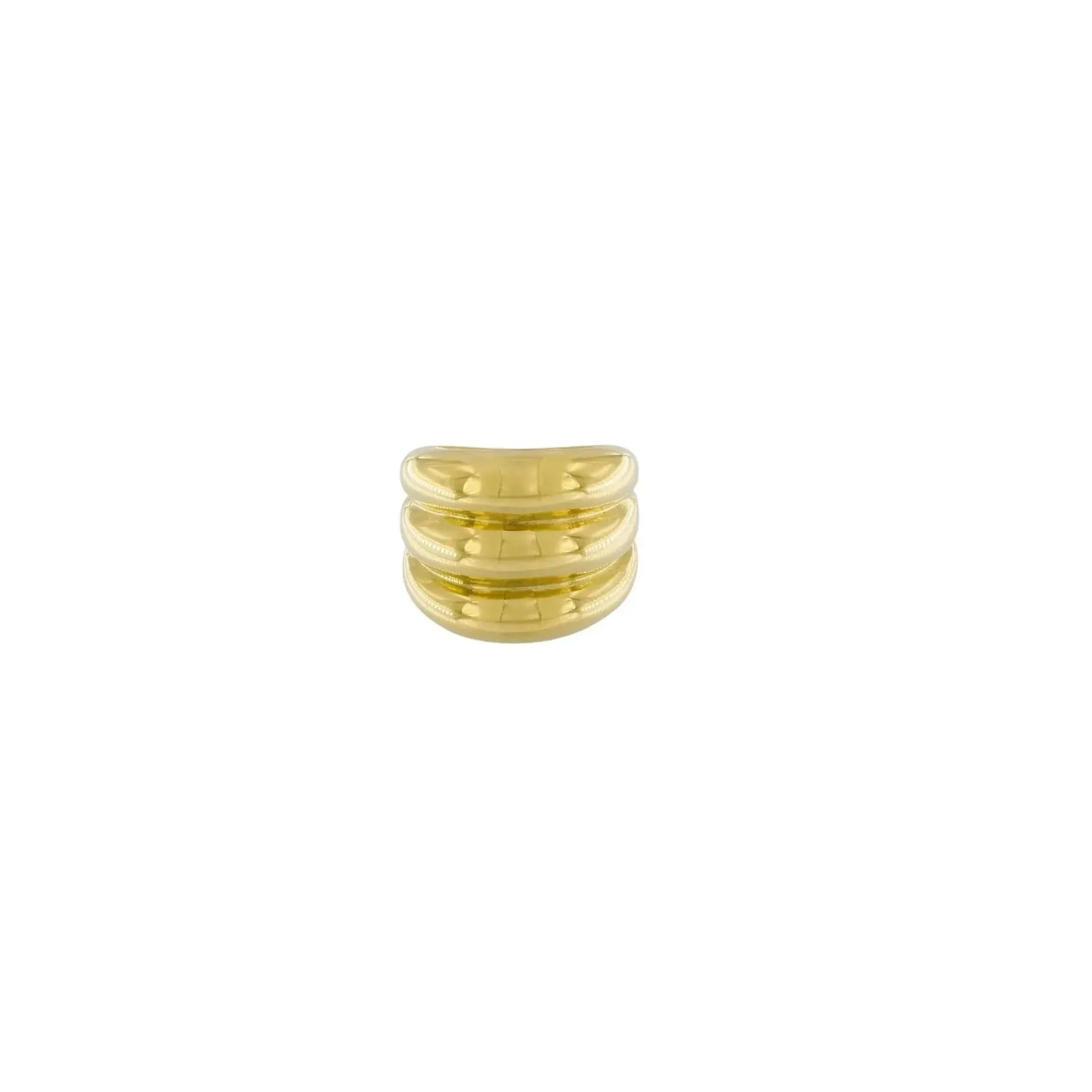 Courage Waterproof Triple Statement Ring 18K Gold Plating