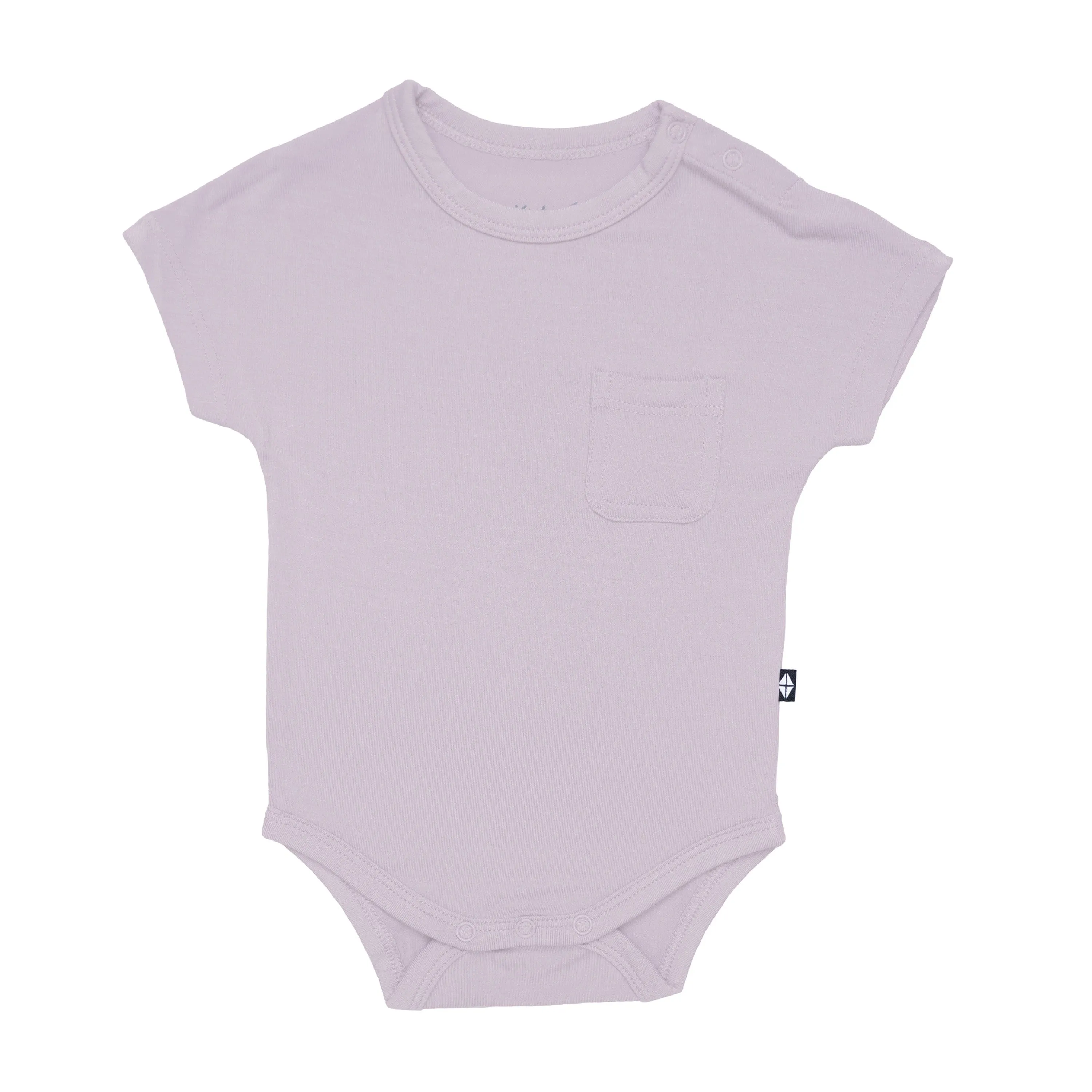 Crew Neck Tee Bodysuit in Wisteria