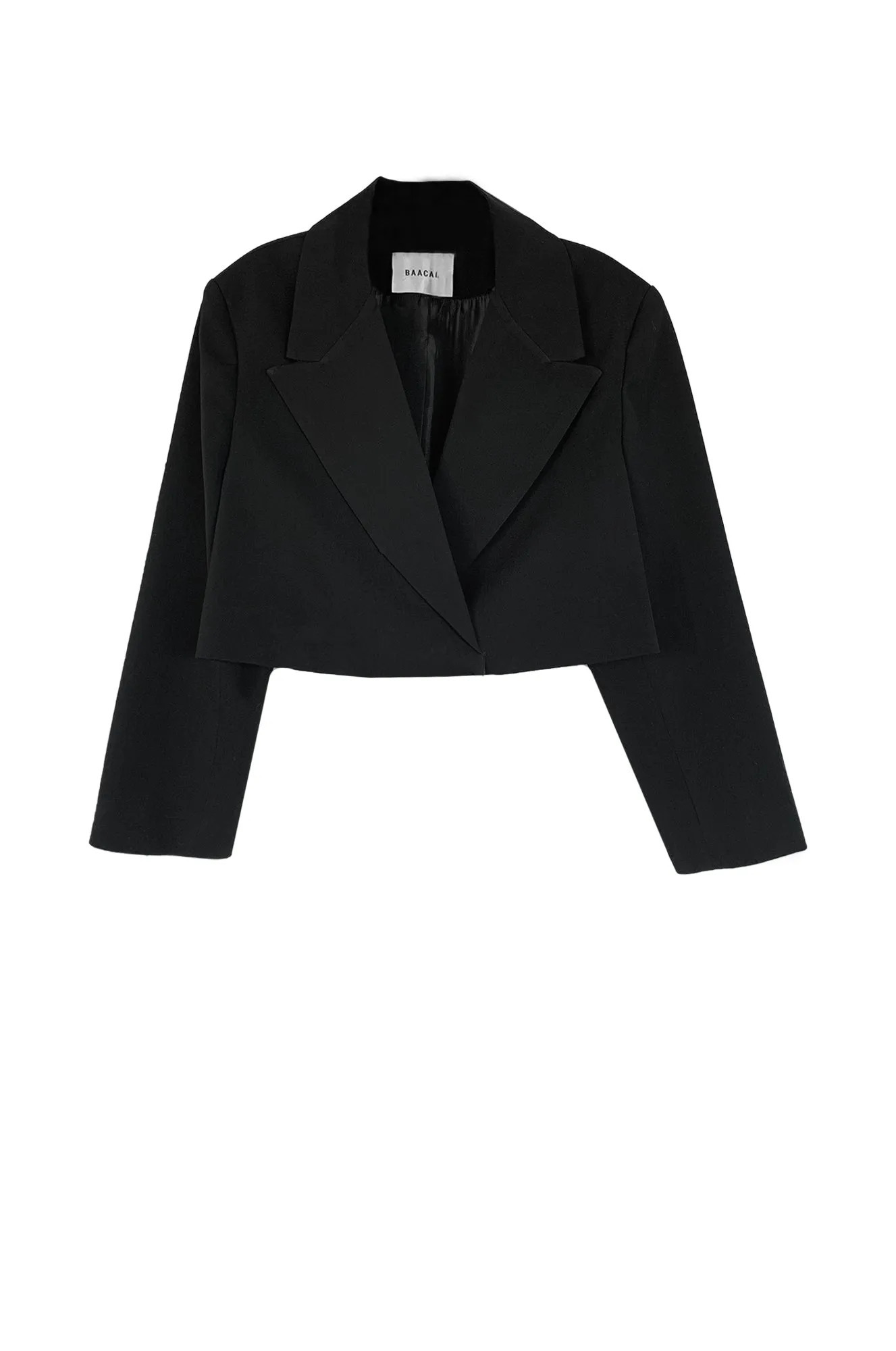 Cropped Blazer - Black