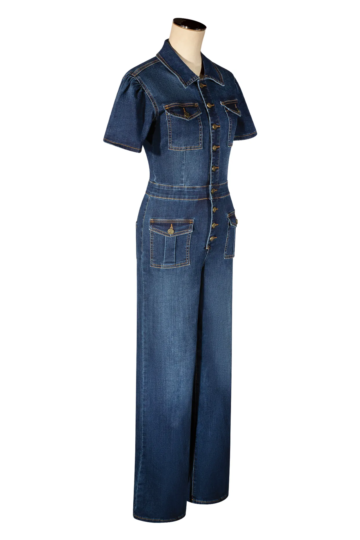 Daytona Jumpsuit (Blue Denim)