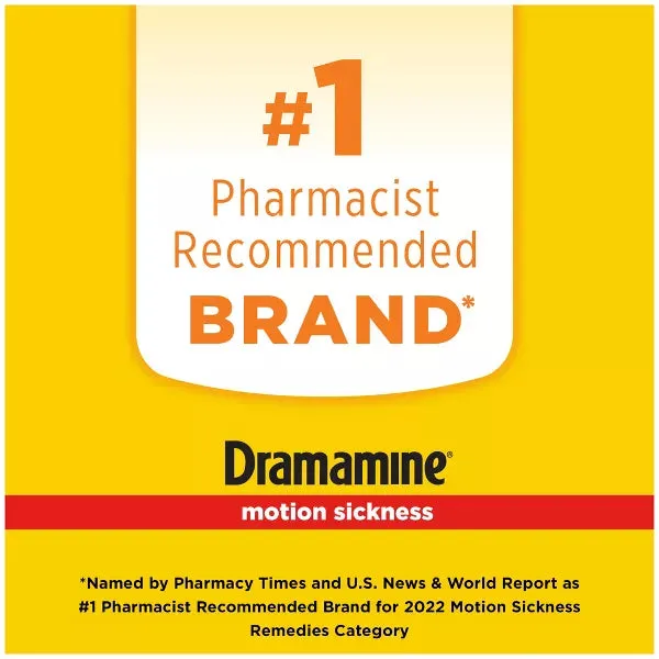 Dramamine All Day Less Drowsy Motion Sickness Relief Tablets