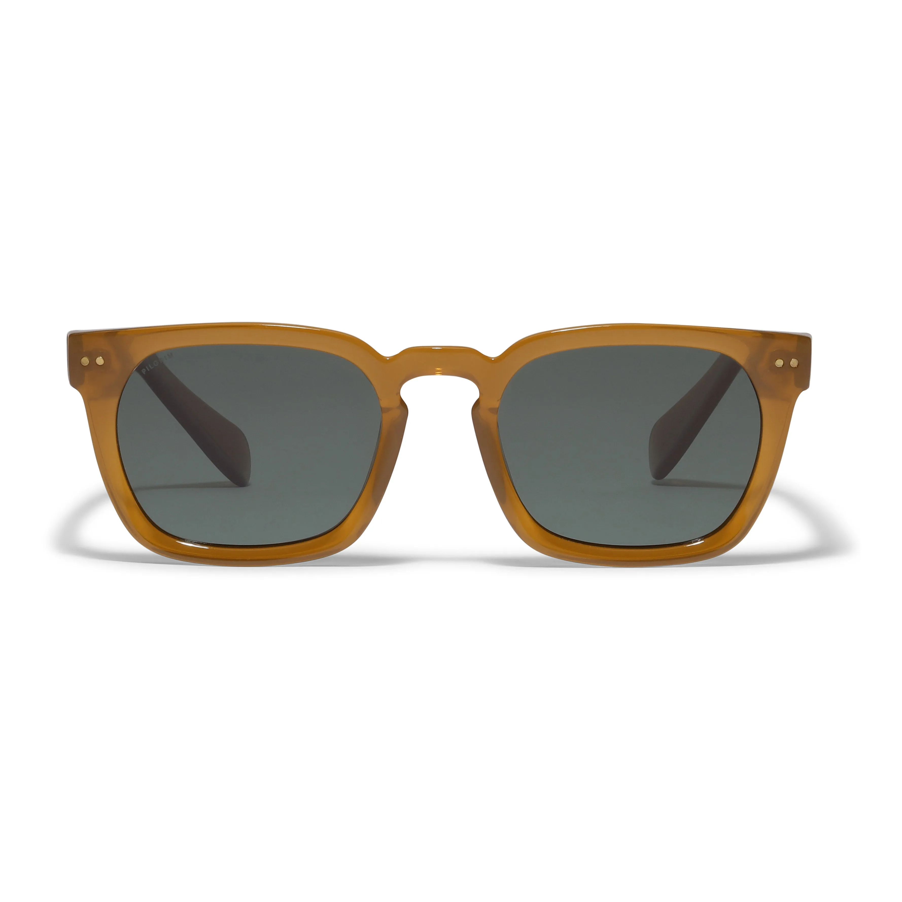 ELETTRA iconic retro sunglasses caramel brown