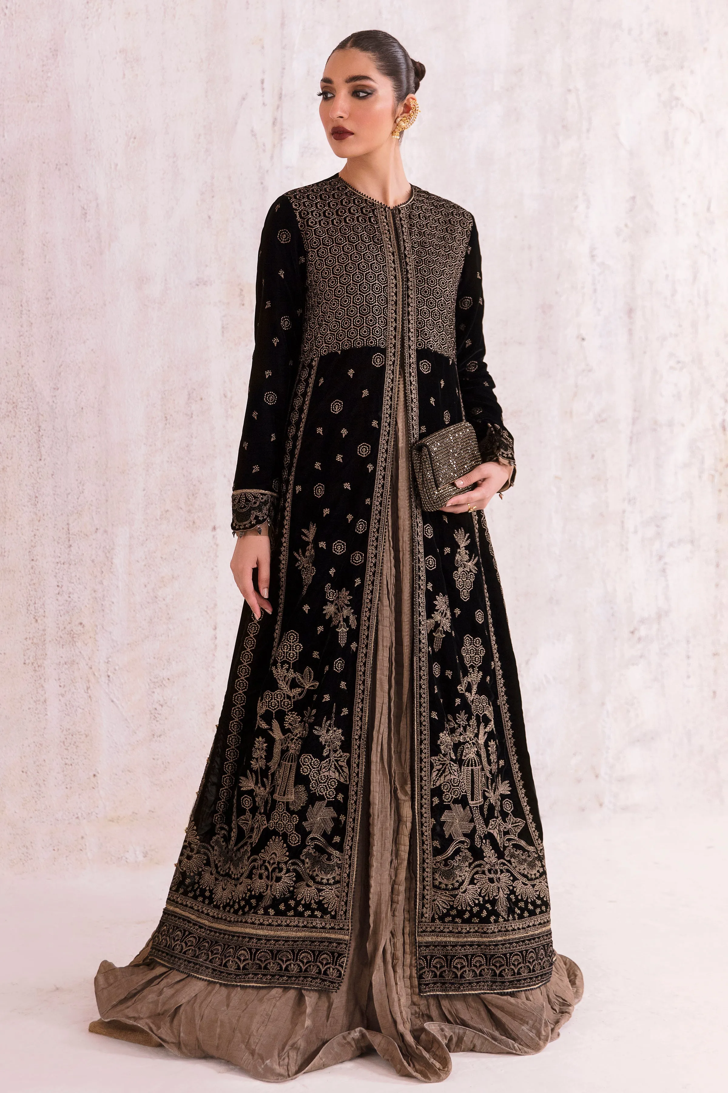 Embroidered Velvet Formal VF-2001