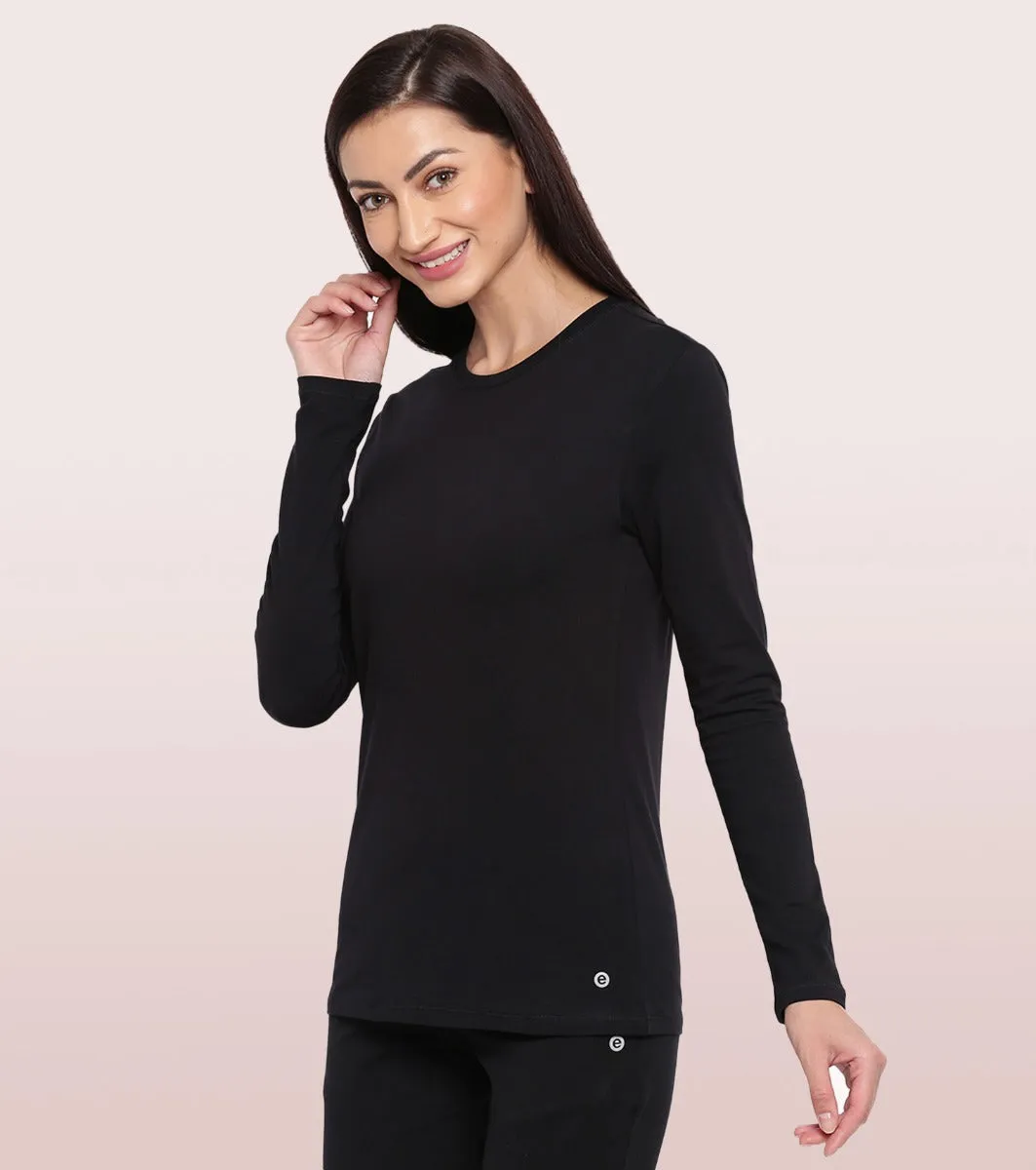 Essentials Cotton Long Sleeve Crew Tee